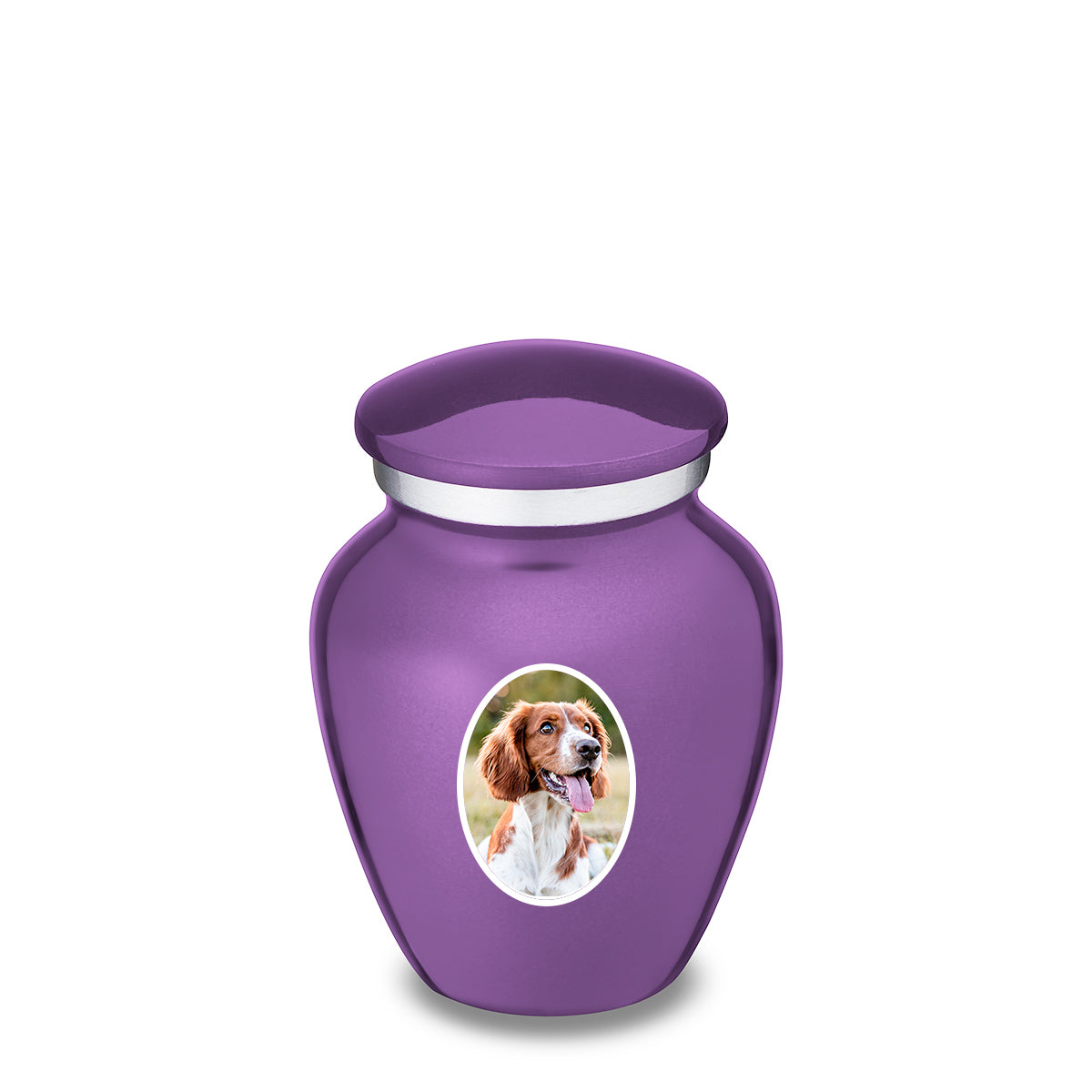 Keepsake Pet Embrace Purple Portrait Cremation Urn