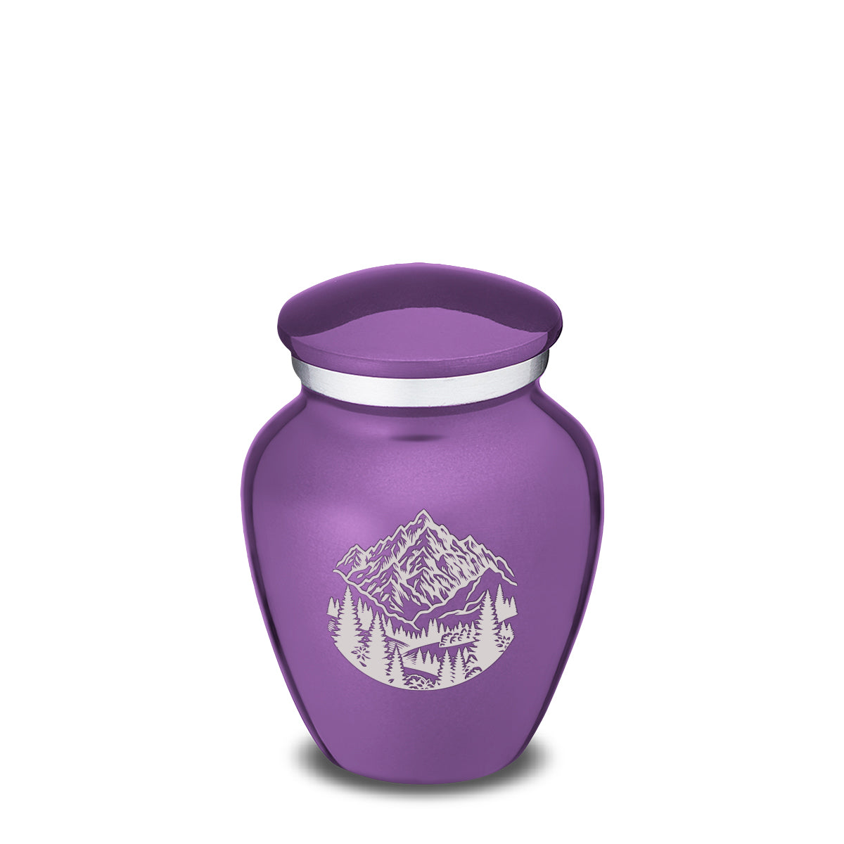 Keepsake Embrace Purple Rocky Mountains Cremation Urn