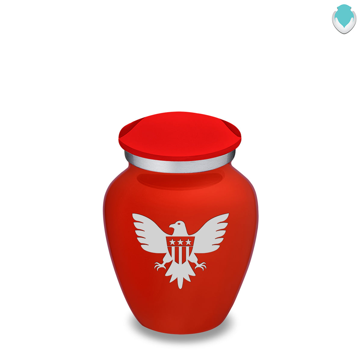 Keepsake Embrace Bright Red American Glory Cremation Urn