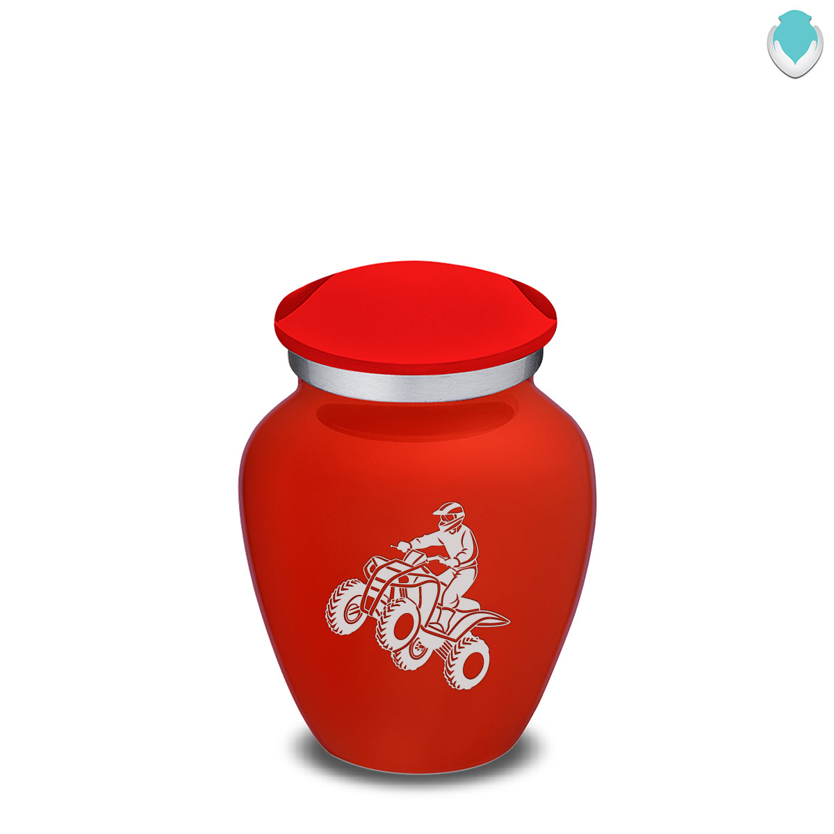 Keepsake Embrace Bright Red ATV Cremation Urn