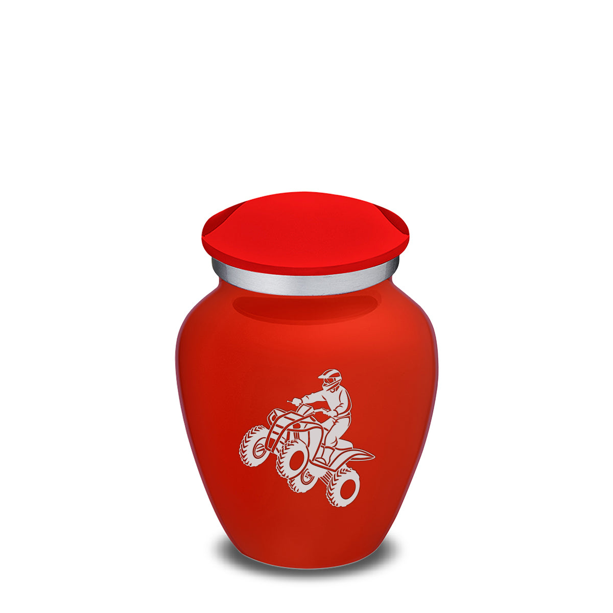 Keepsake Embrace Bright Red ATV Cremation Urn