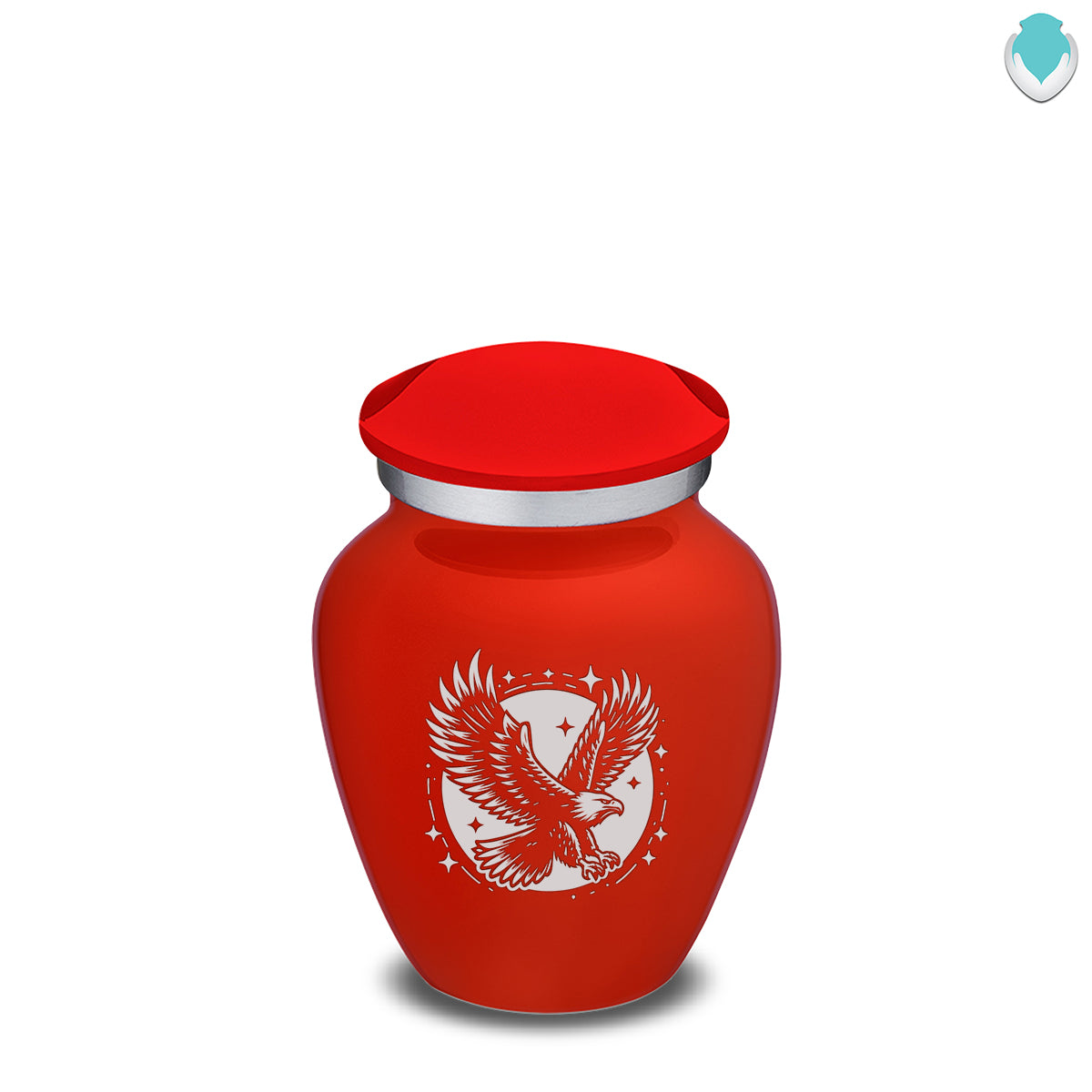 Keepsake Embrace Bright Red Flying Eagle Cremation Urn