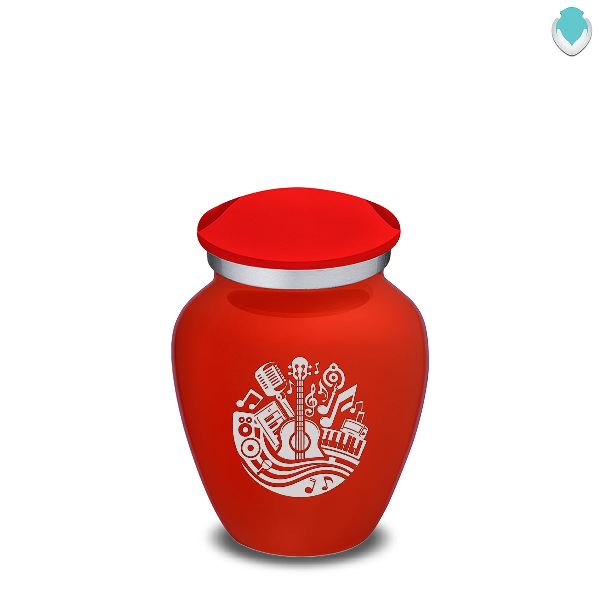 Keepsake Embrace Bright Red Music Cremation Urn