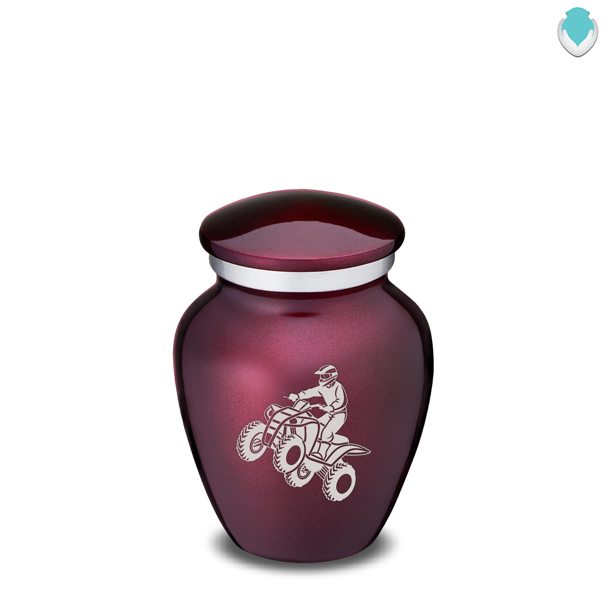 Keepsake Embrace Cherry Purple ATV Cremation Urn