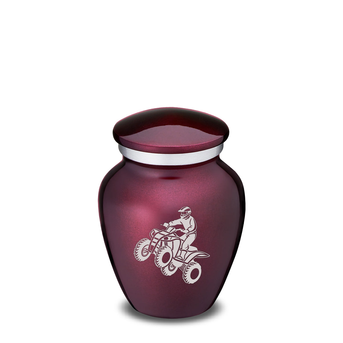 Keepsake Embrace Cherry Purple ATV Cremation Urn