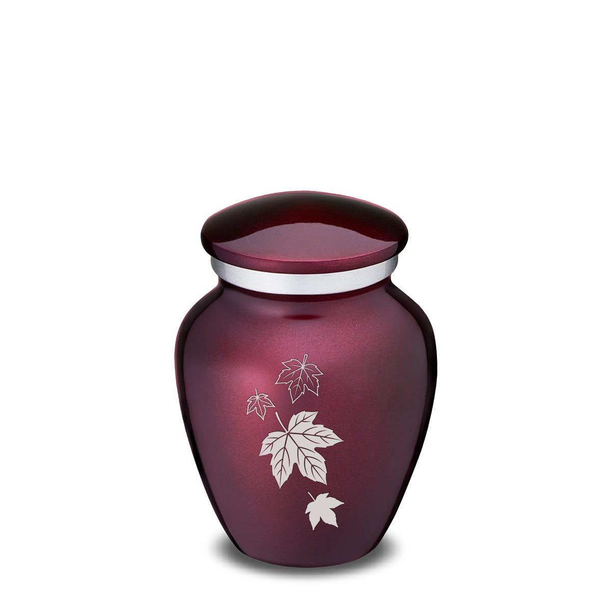 Keepsake Embrace Cherry Purple Falling Leaves Cremation Urn