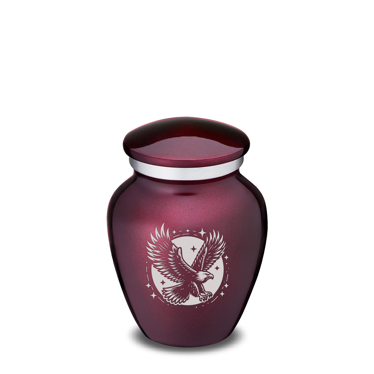 Keepsake Embrace Cherry Purple Flying Eagle Cremation Urn