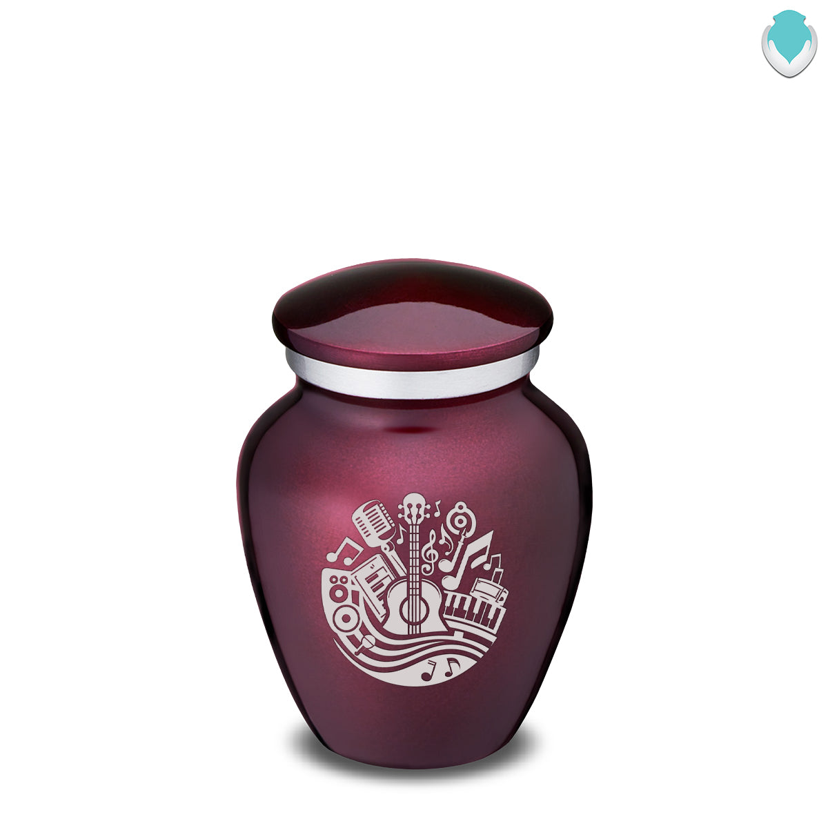 Keepsake Embrace Cherry Purple Music Cremation Urn
