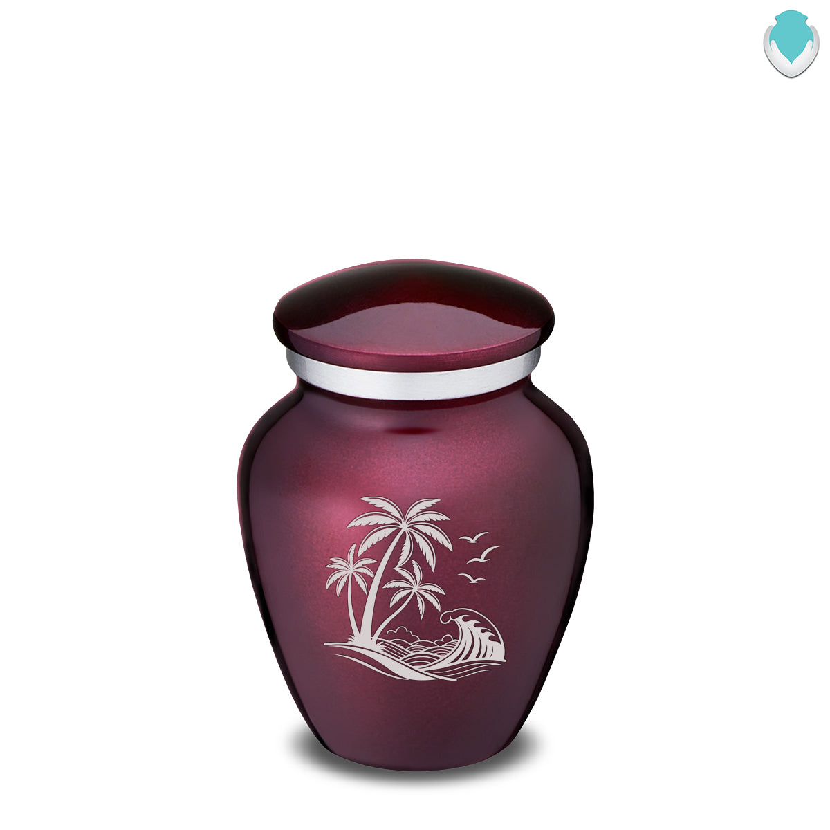 Keepsake Embrace Cherry Purple Palm Beach Cremation Urn