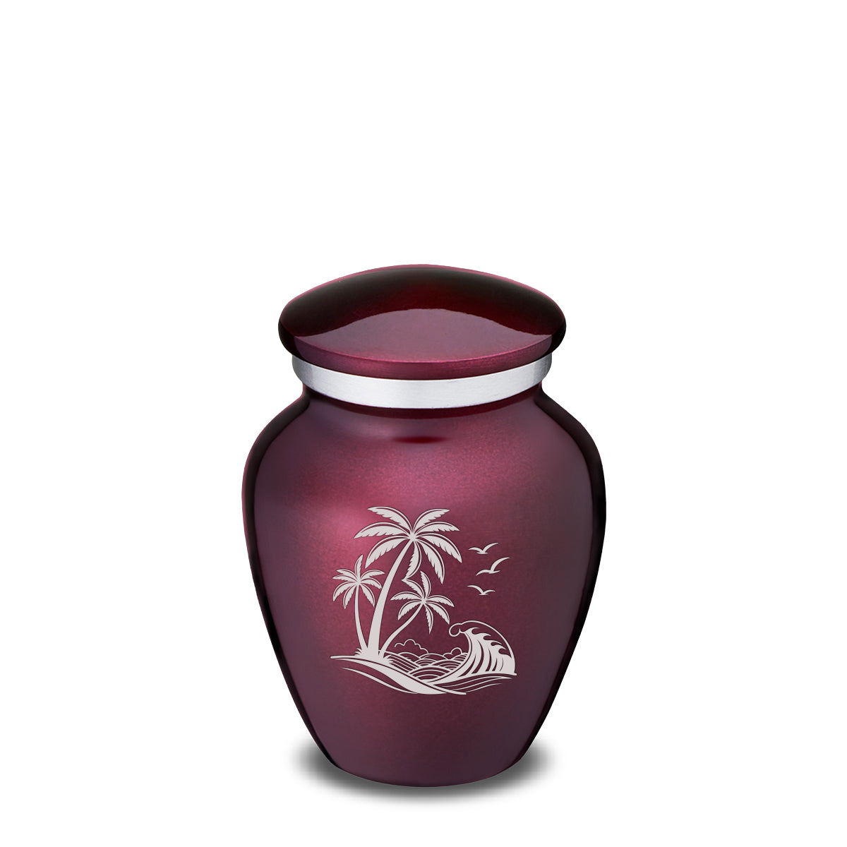 Keepsake Embrace Cherry Purple Palm Beach Cremation Urn