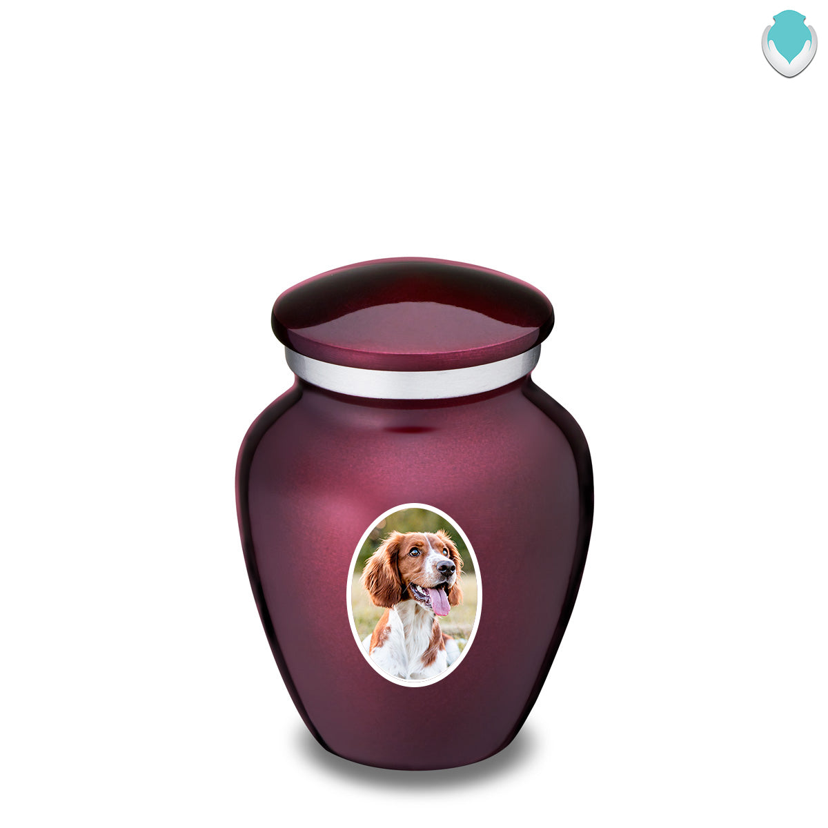 Keepsake Pet Embrace Cherry Purple Portrait Cremation Urn