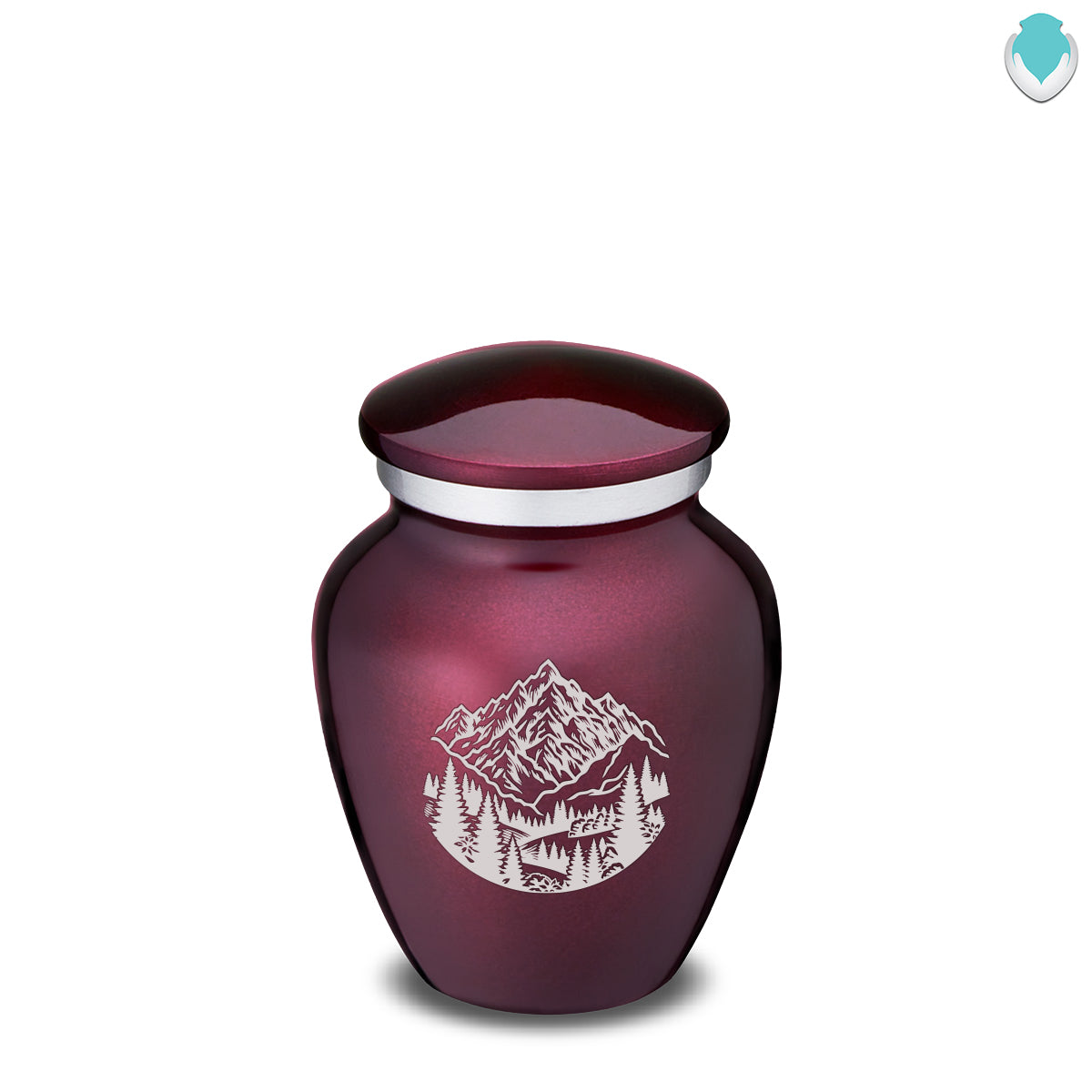 Keepsake Embrace Cherry Purple Rocky Mountains Cremation Urn