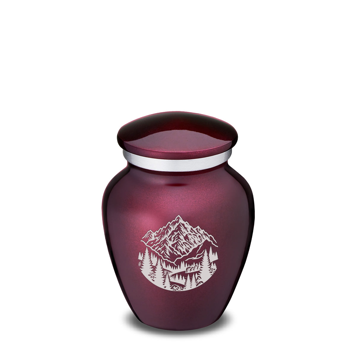 Keepsake Embrace Cherry Purple Rocky Mountains Cremation Urn