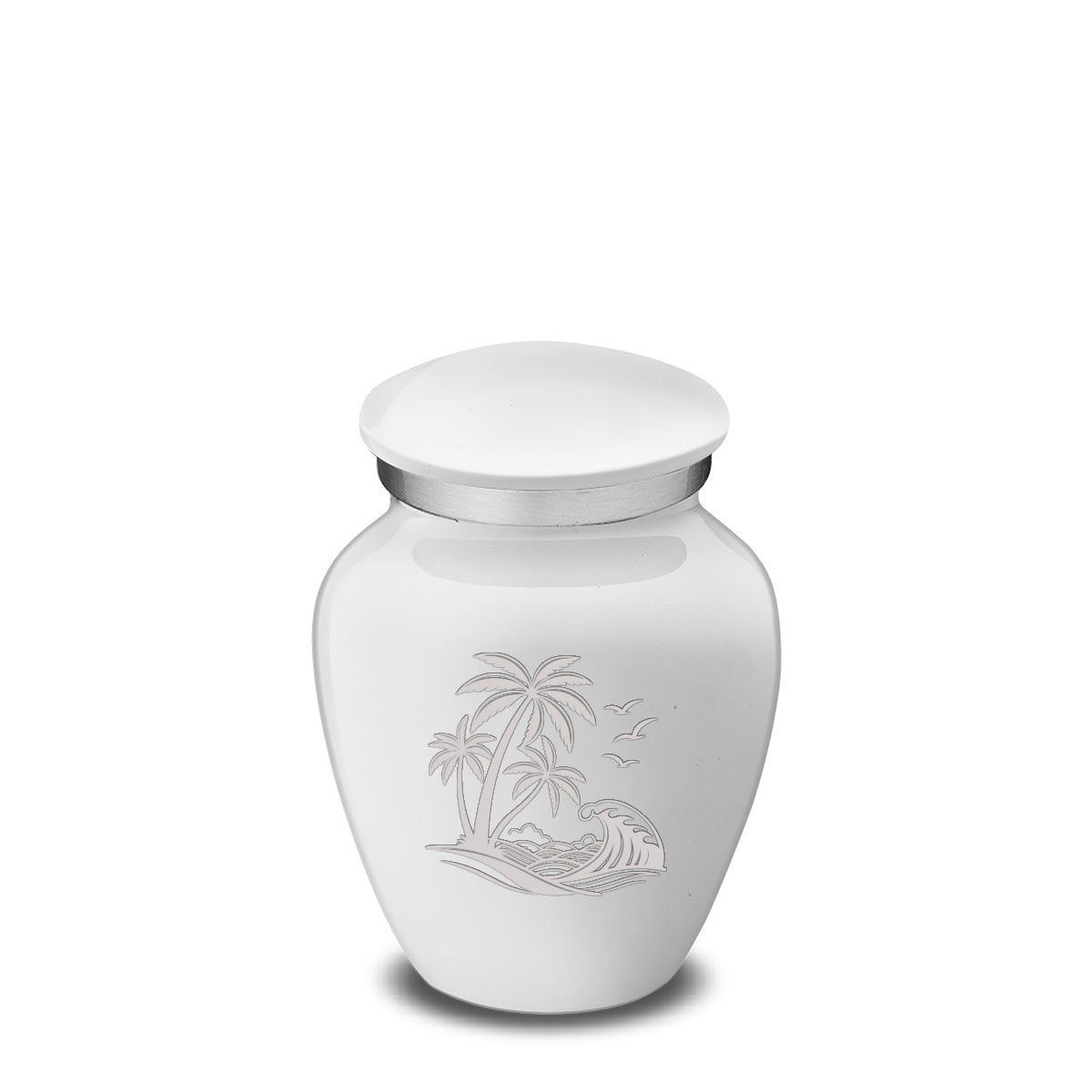 Keepsake Embrace White Palm Beach Cremation Urn