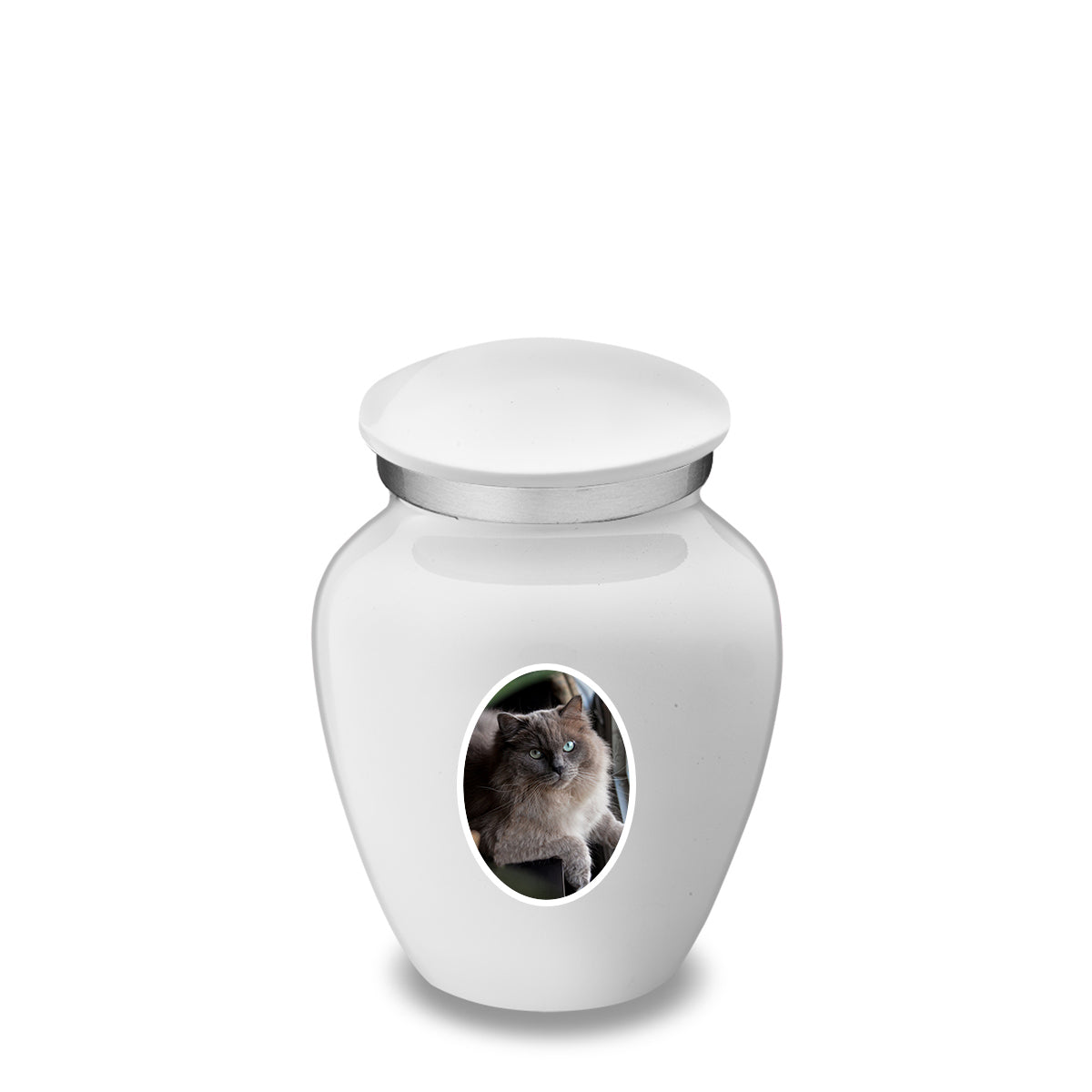 Keepsake Pet Embrace White Portrait Cremation Urn