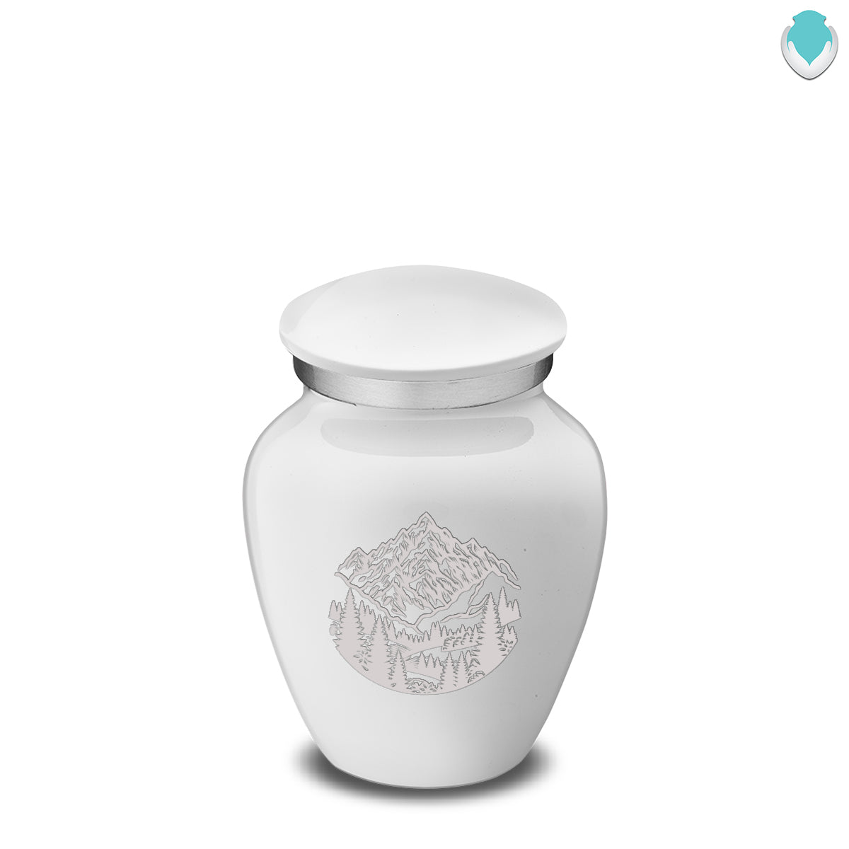 Keepsake Embrace White Rocky Mountains Cremation Urn