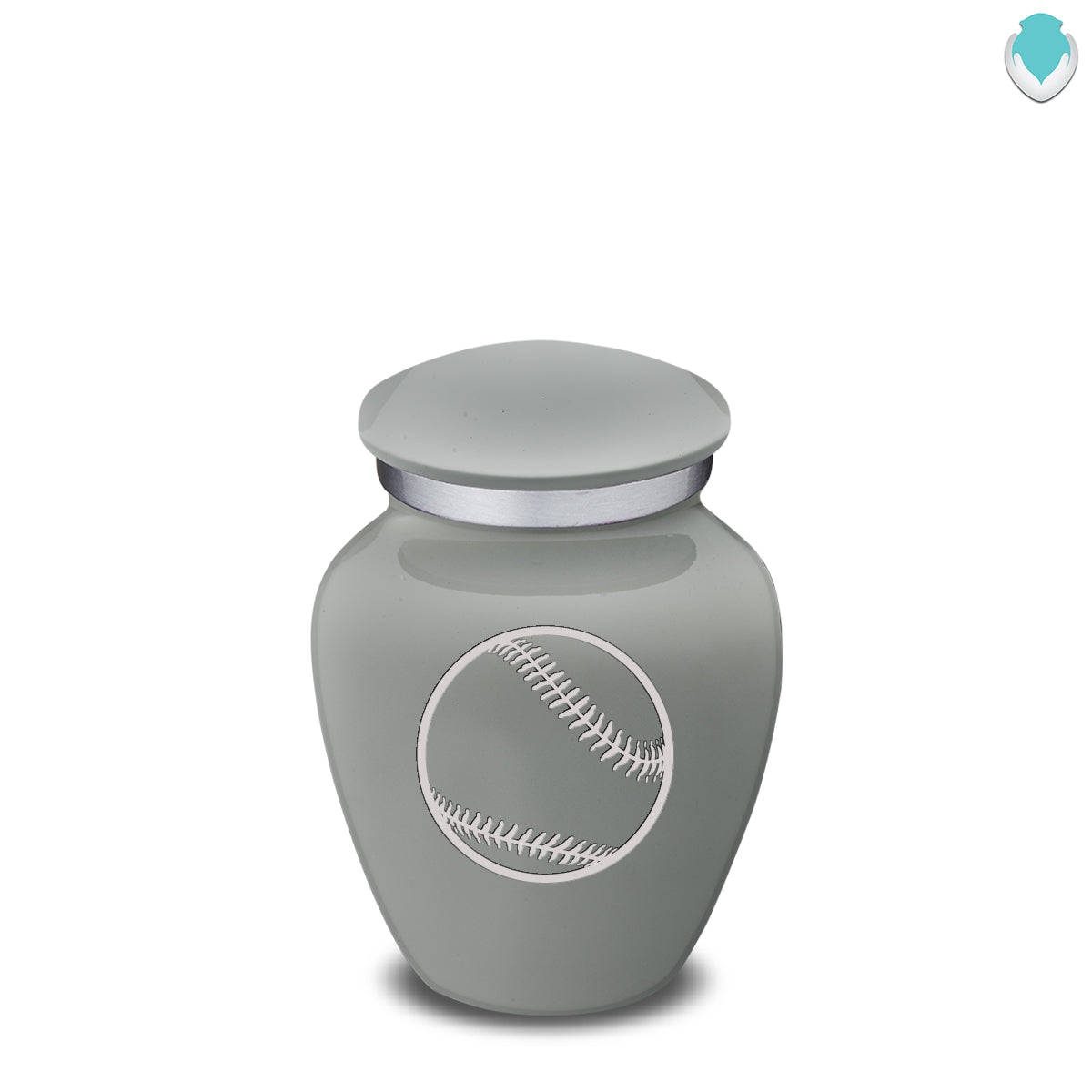 Keepsake Embrace Slate Grey Baseball Cremation Urn