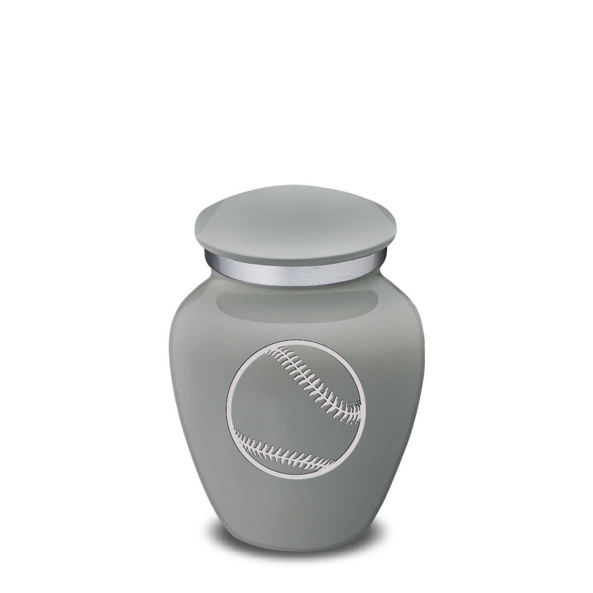 Keepsake Embrace Slate Grey Baseball Cremation Urn