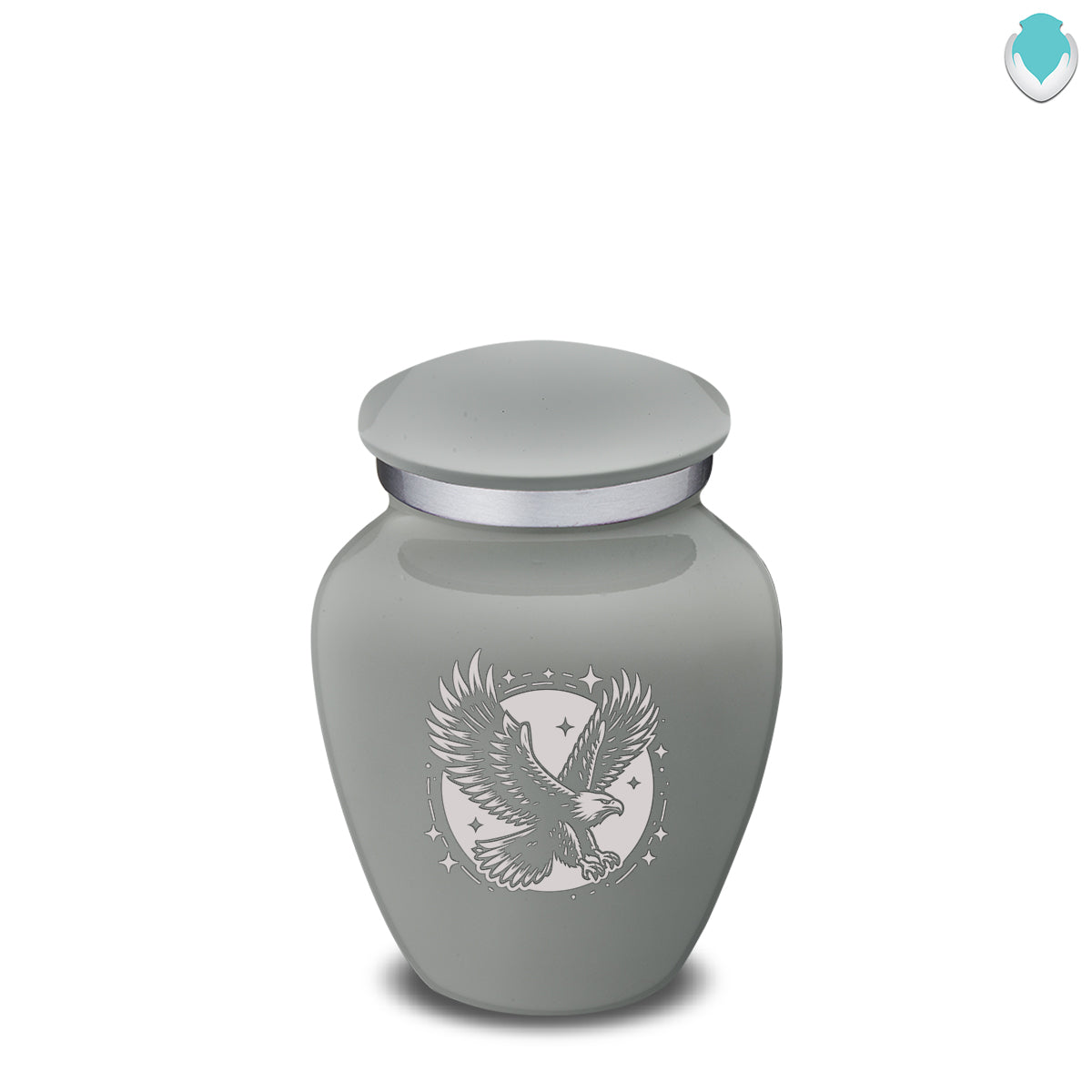 Keepsake Embrace Slate Grey Flying Eagle Cremation Urn