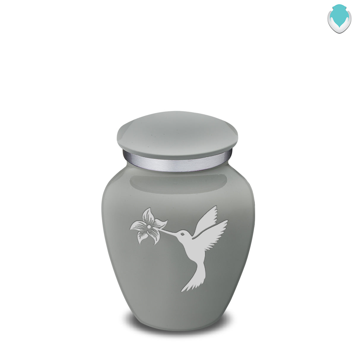 Keepsake Embrace Slate Grey Hummingbird Cremation Urn