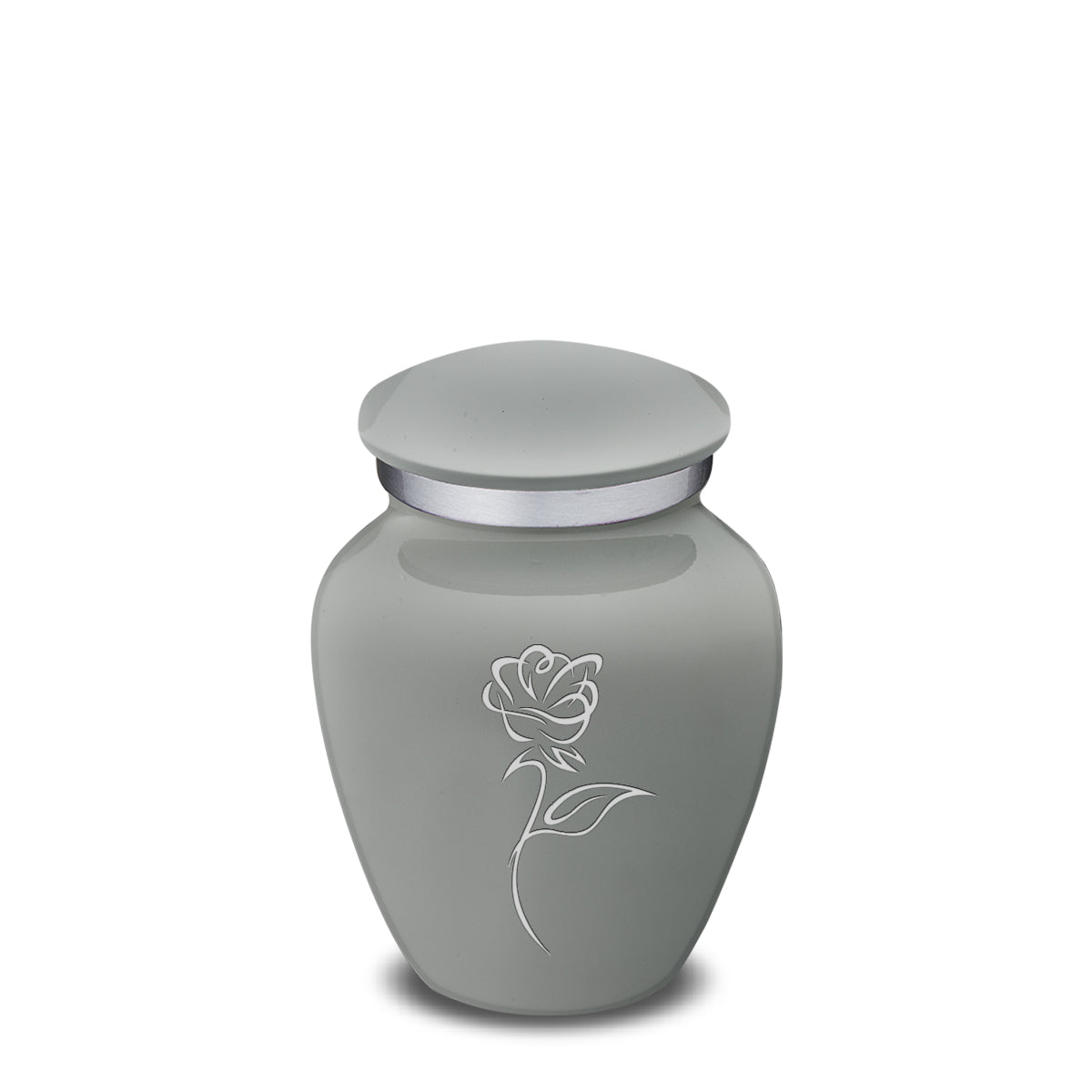 Keepsake Embrace Slate Grey Roses Cremation Urn