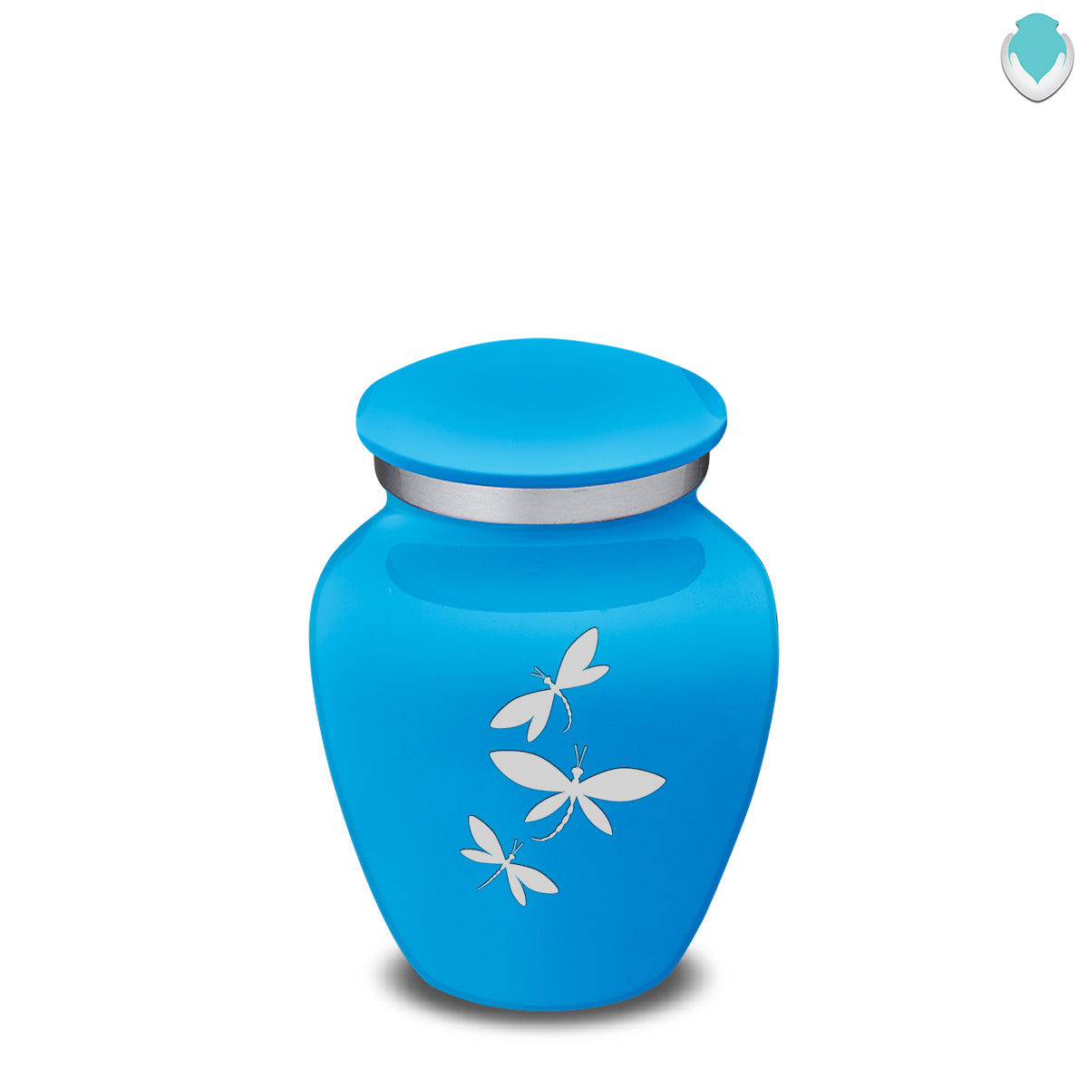 Keepsake Embrace Racing Blue Dragonflies Cremation Urn