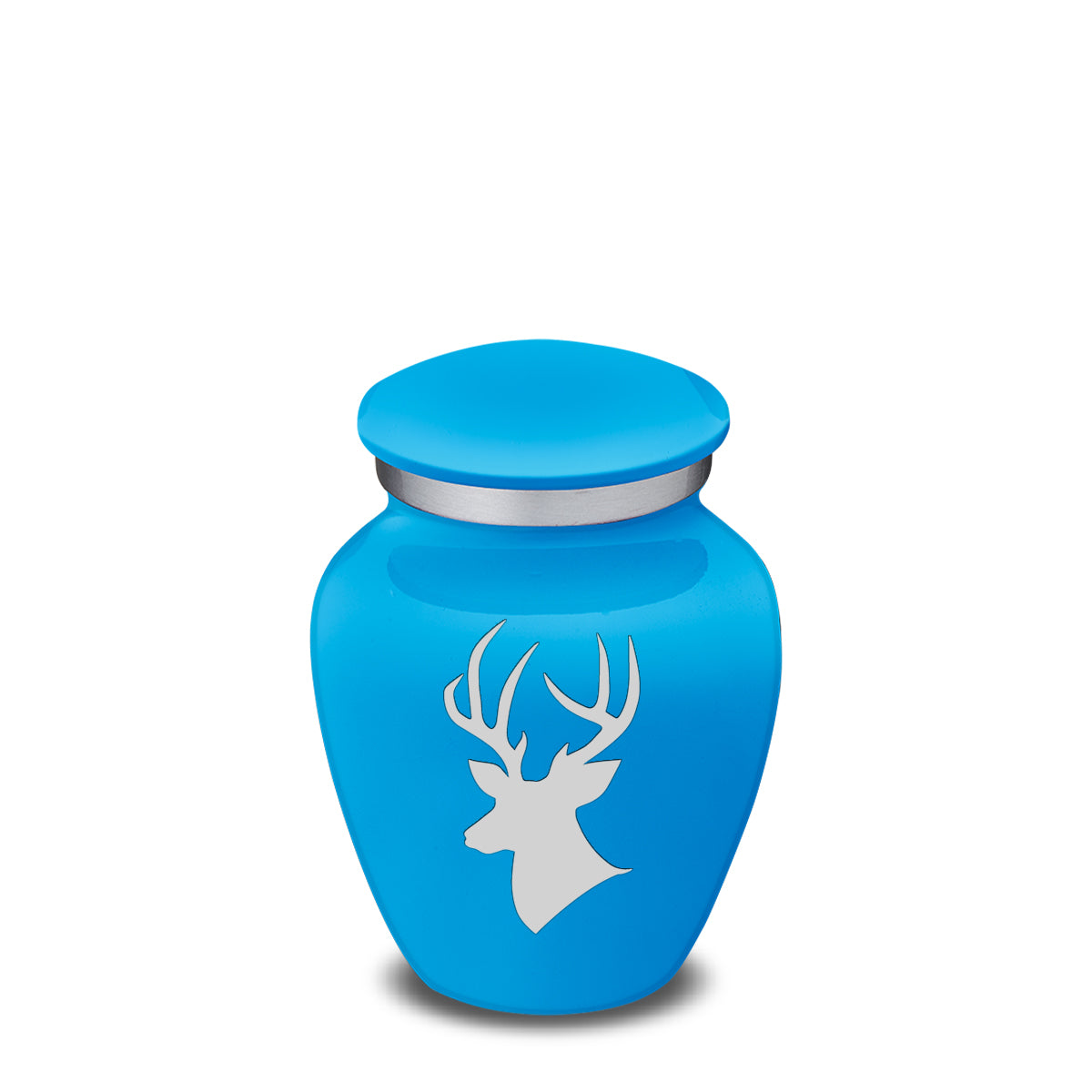 Keepsake Embrace Racing Blue Deer Cremation Urn