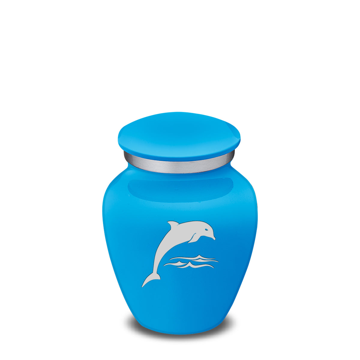 Keepsake Embrace Racing Blue Dolphin Cremation Urn