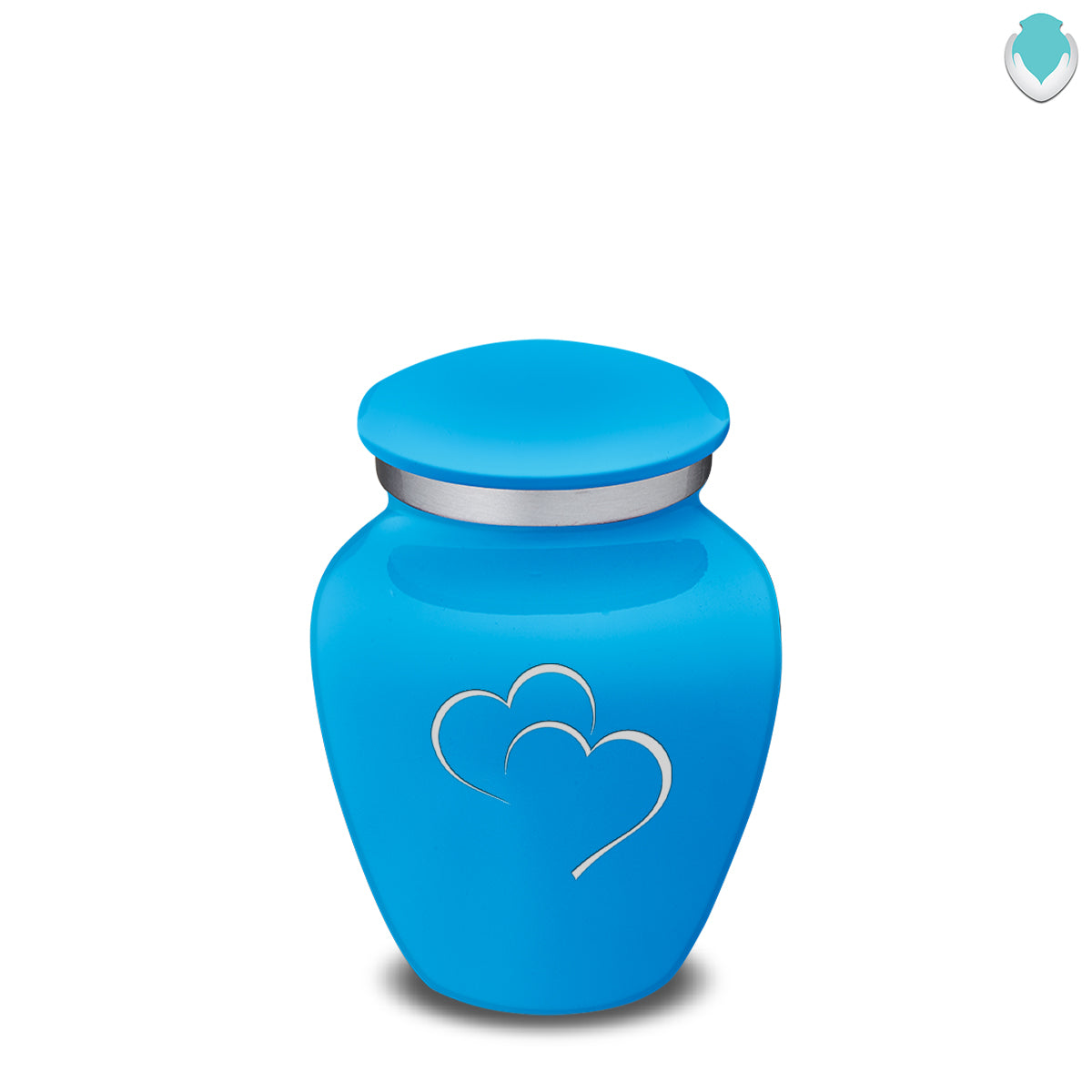 Keepsake Embrace Racing Blue Hearts Cremation Urn