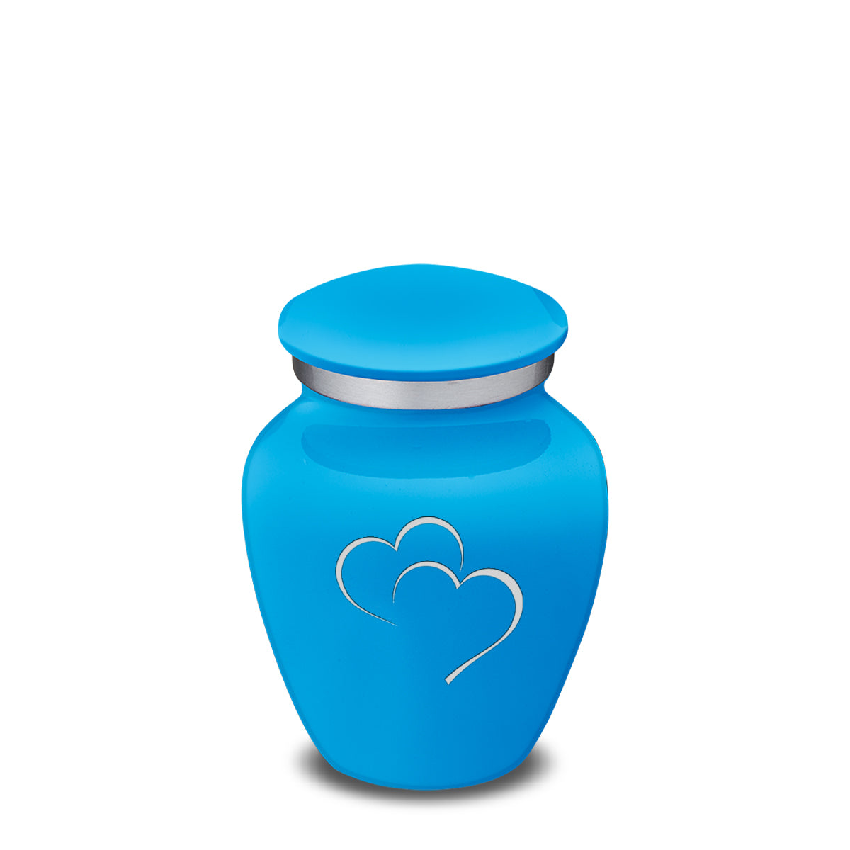 Keepsake Embrace Racing Blue Hearts Cremation Urn