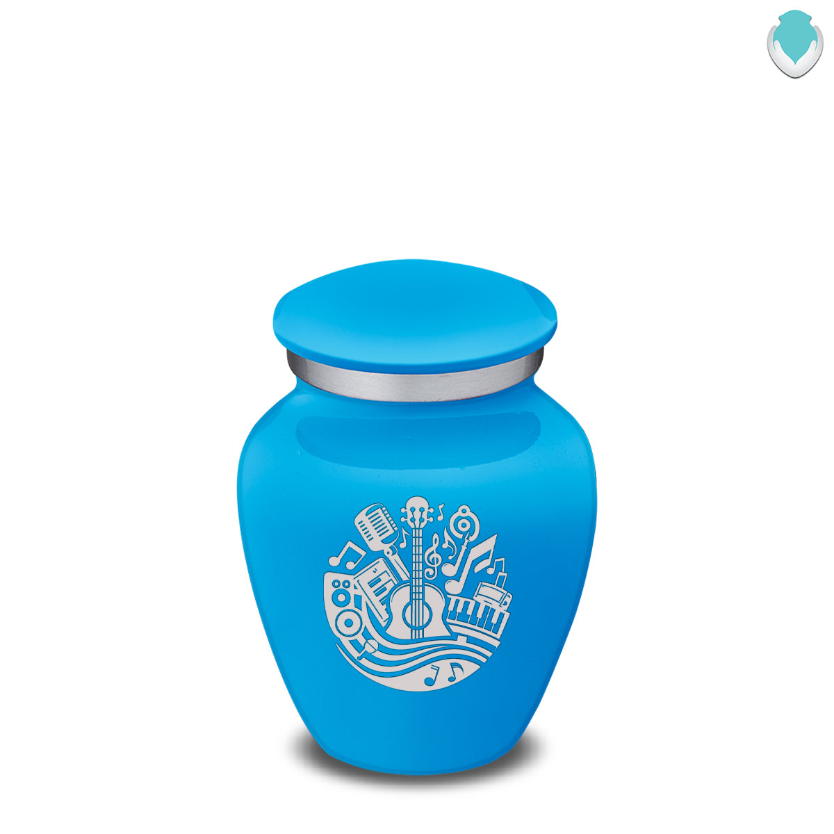 Keepsake Embrace Racing Blue Music Cremation Urn