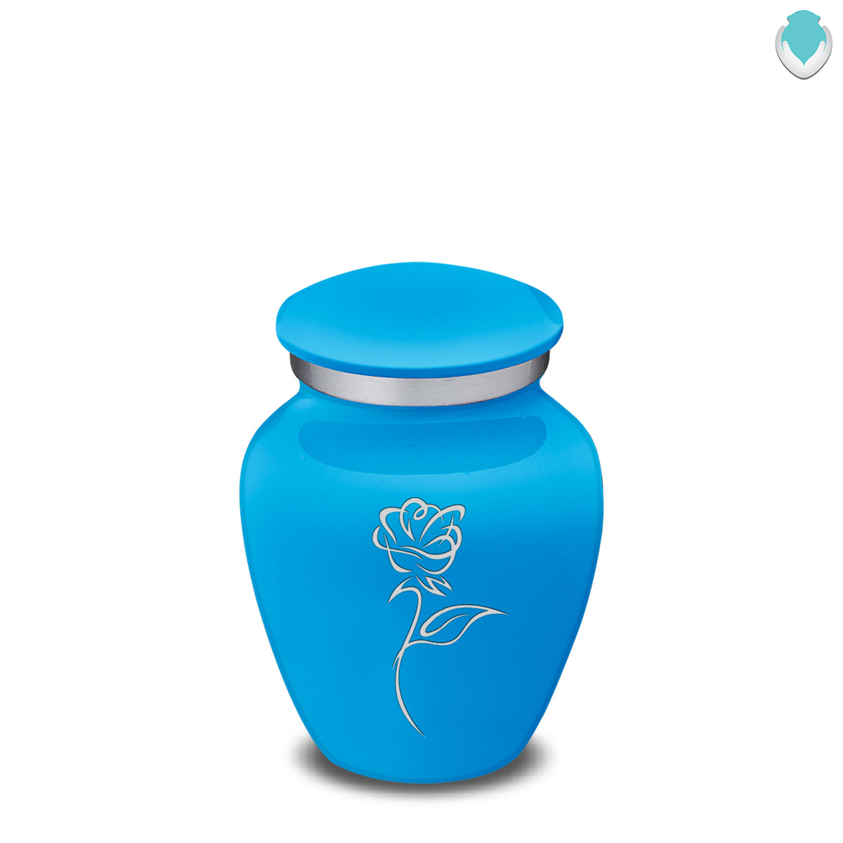 Keepsake Embrace Racing Blue Roses Cremation Urn