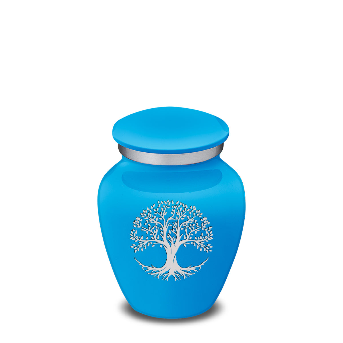 Keepsake Embrace Racing Blue Tree of Life Cremation Urn