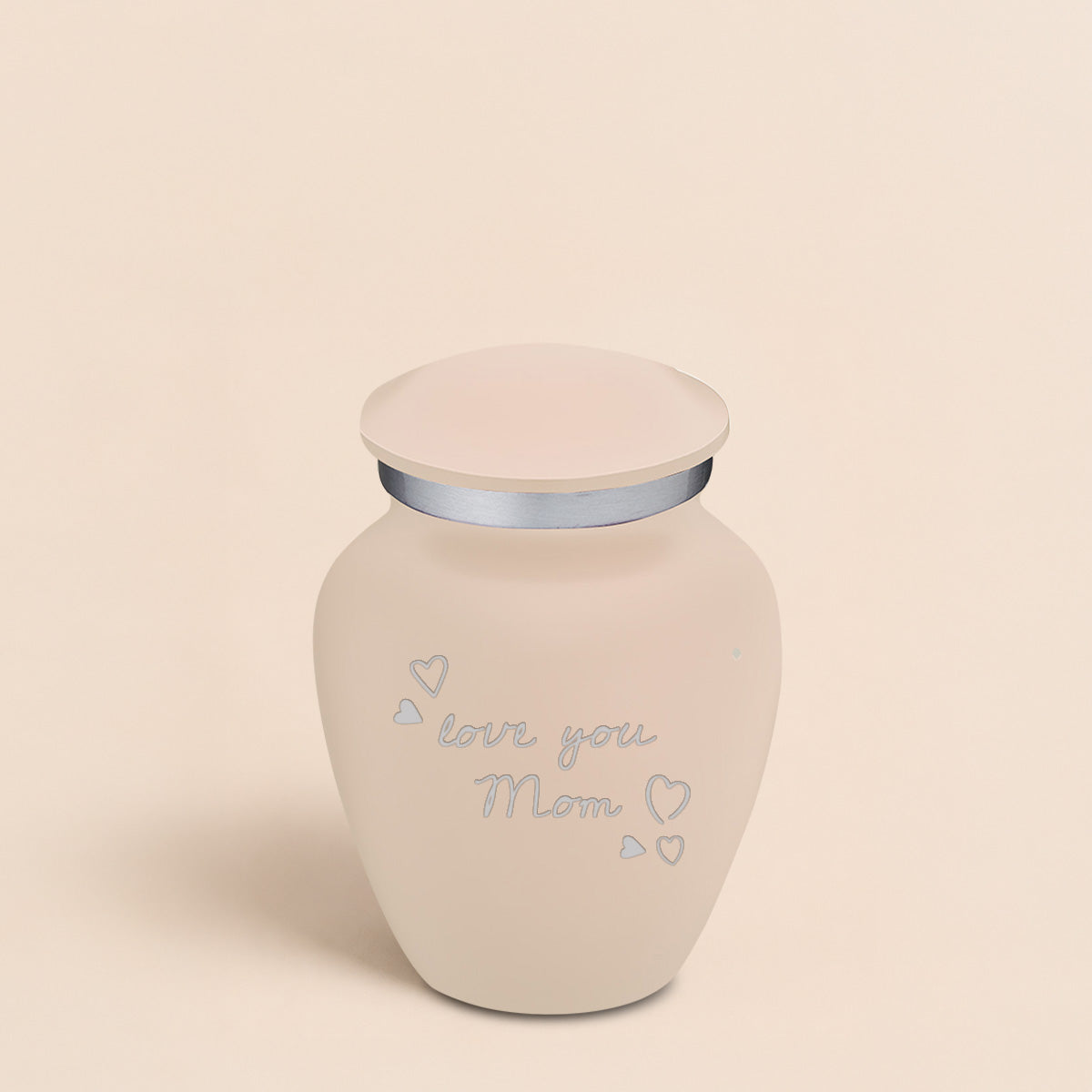 Keepsake Embrace Cream Handwritten Cremation Urn