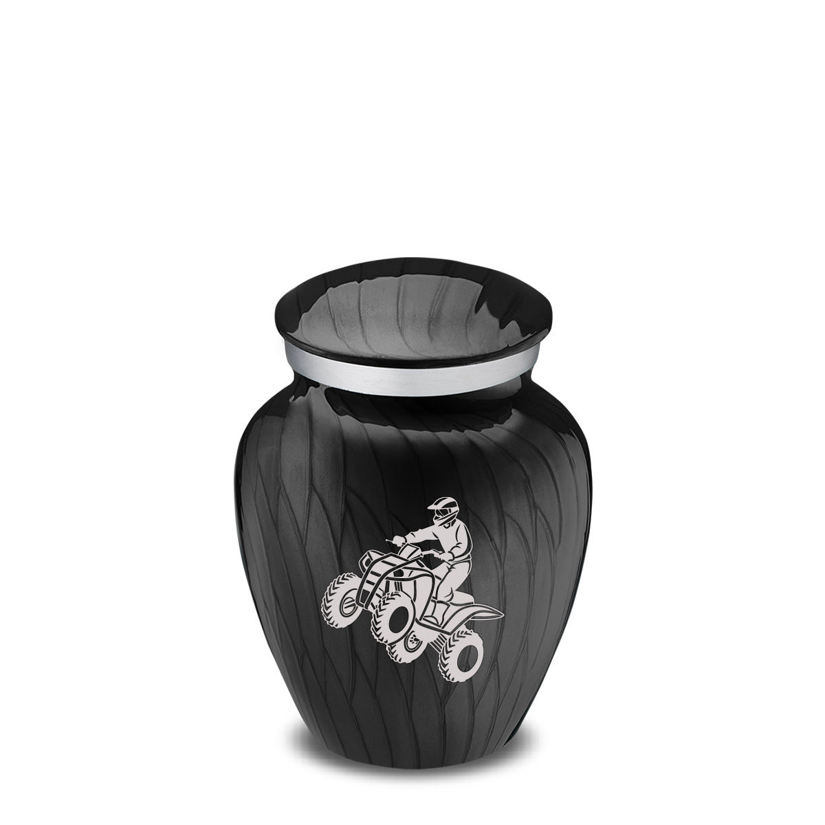 Keepsake Embrace Pearl Black ATV Cremation Urn