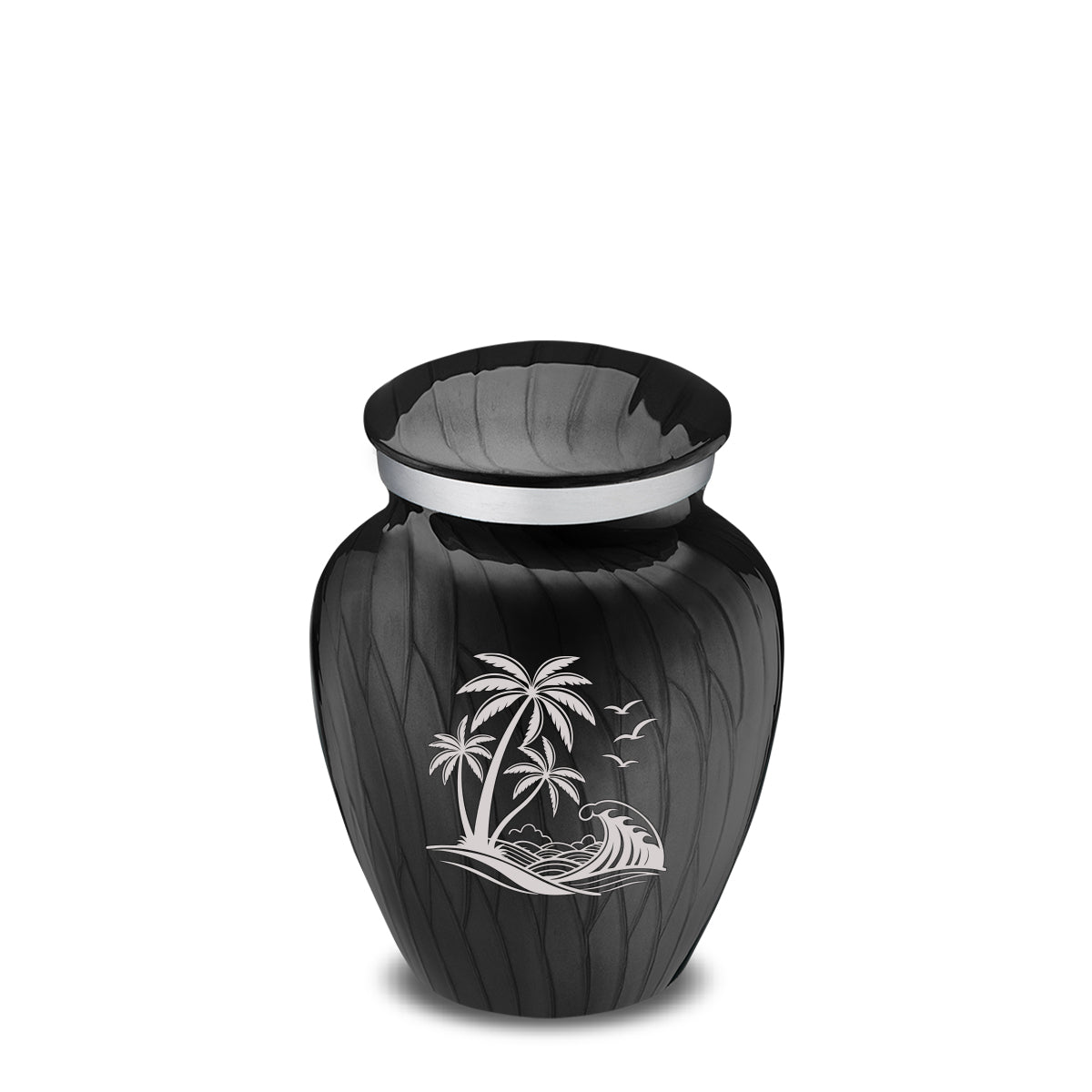 Keepsake Embrace Pearl Black Palm Beach Cremation Urn