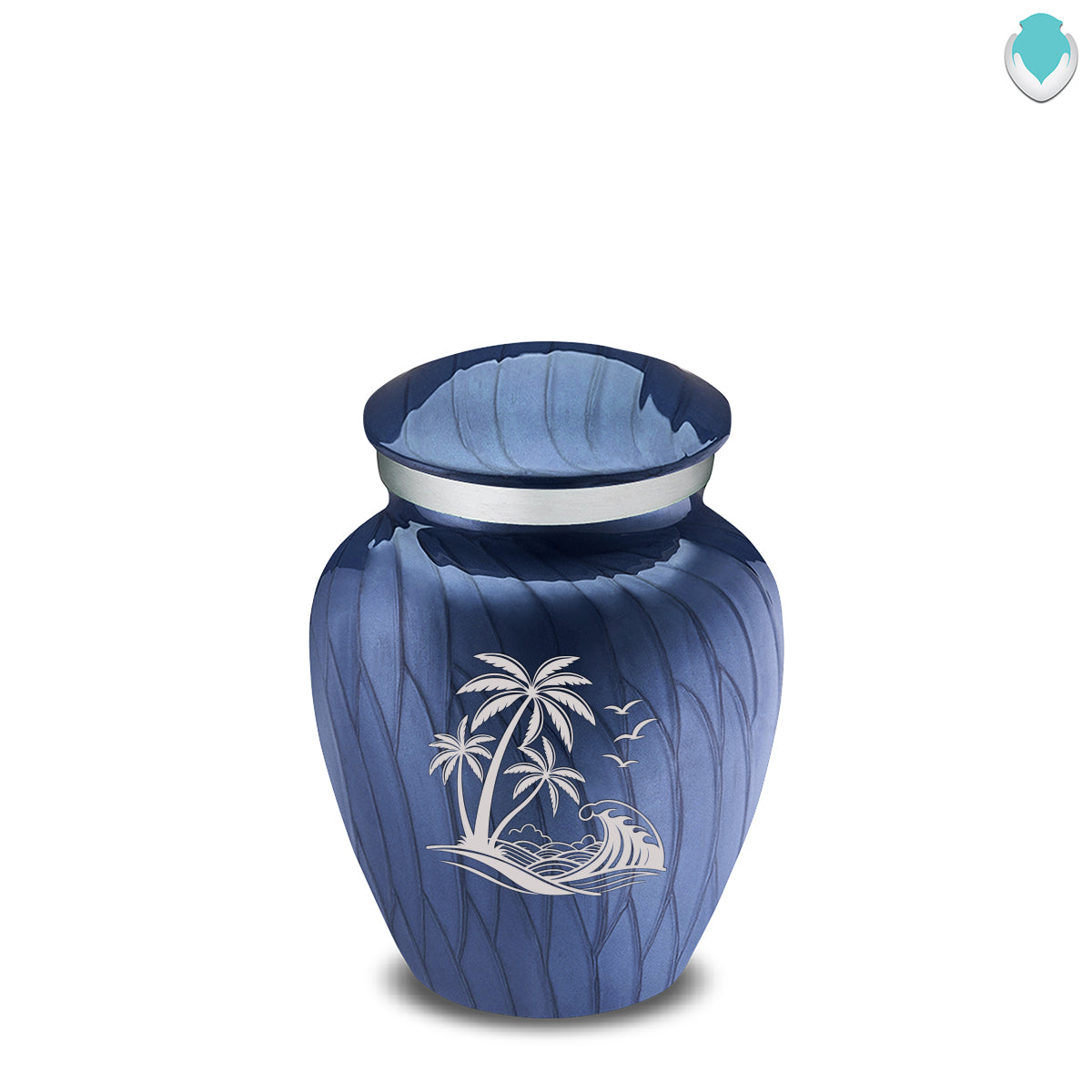 Keepsake Embrace Pearl Cobalt Blue Palm Beach Cremation Urn
