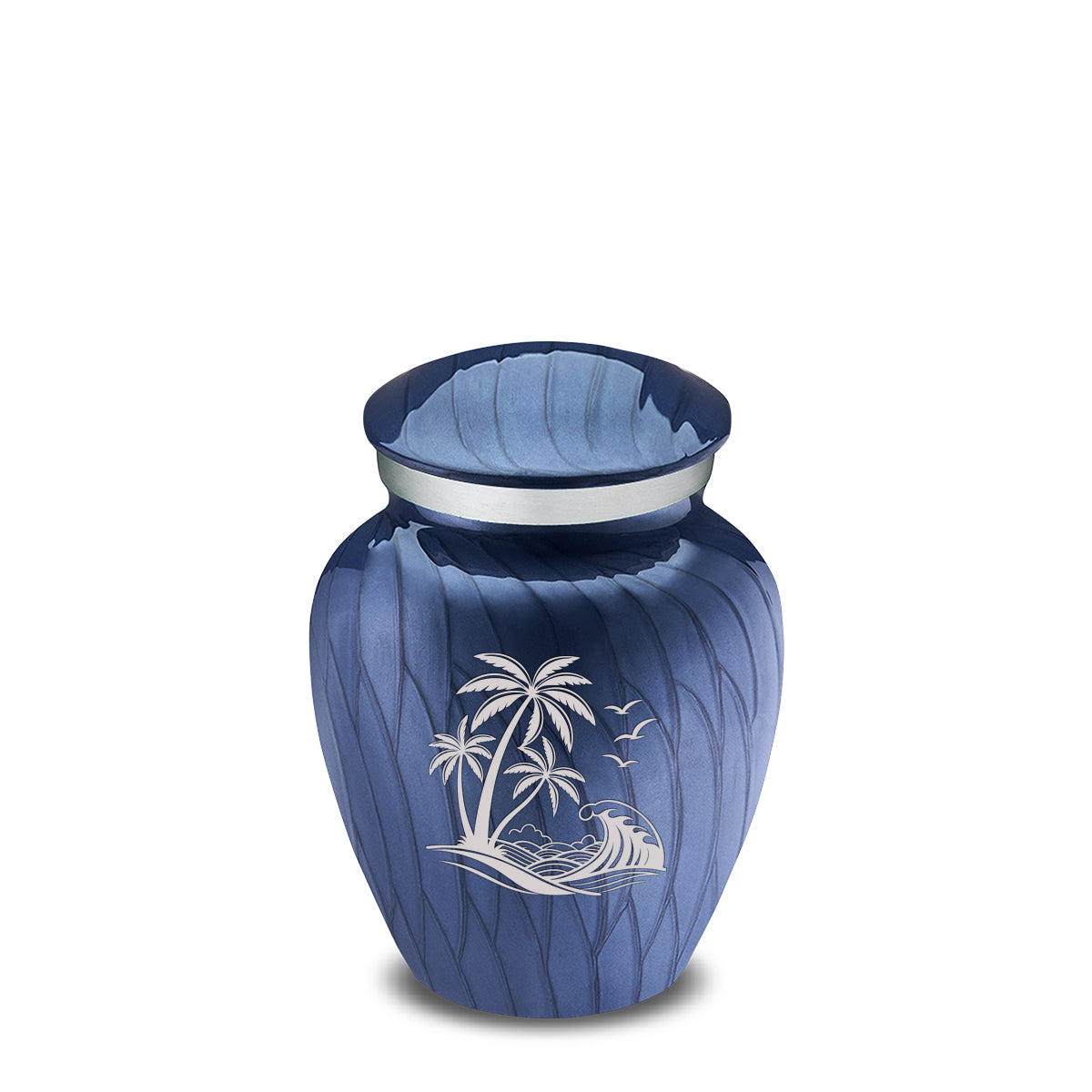 Keepsake Embrace Pearl Cobalt Blue Palm Beach Cremation Urn