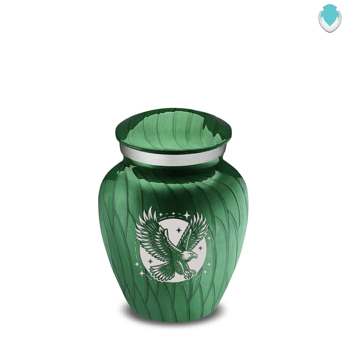 Keepsake Embrace Pearl Green Flying Eagle Cremation Urn