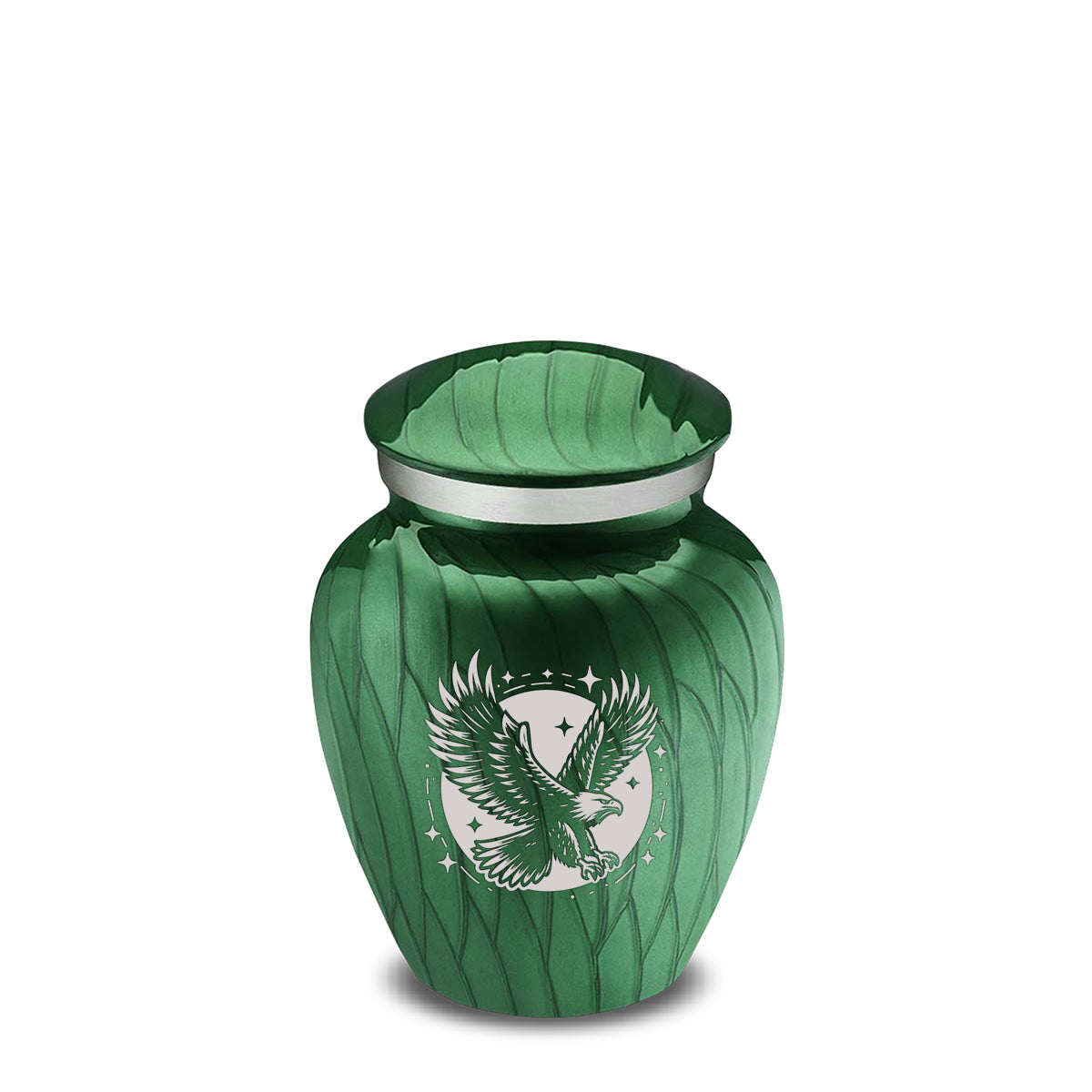 Keepsake Embrace Pearl Green Flying Eagle Cremation Urn