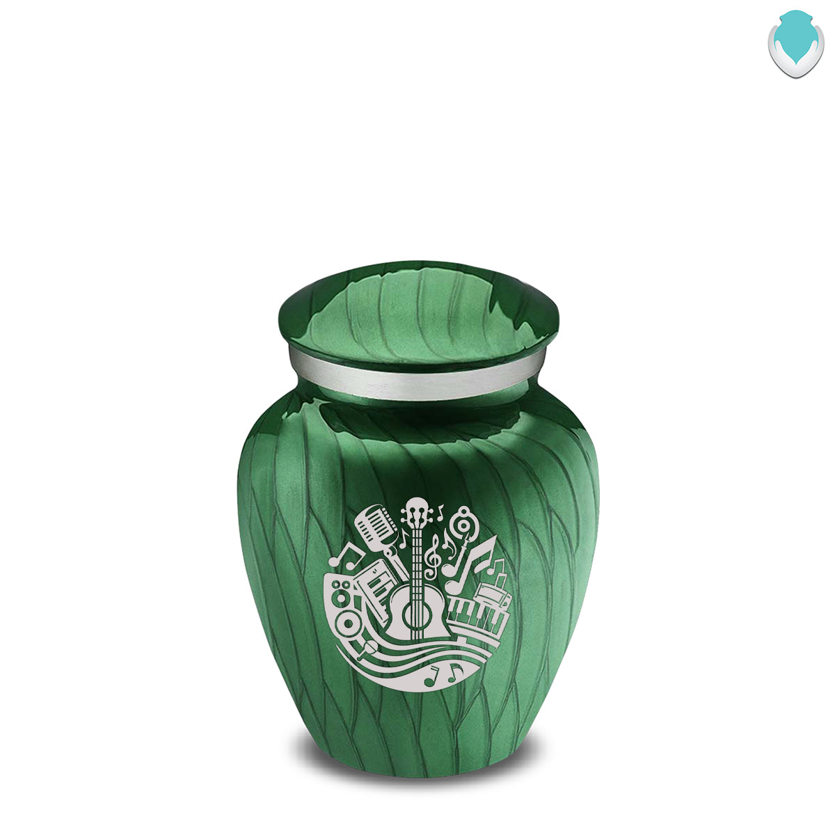 Keepsake Embrace Pearl Green Music Cremation Urn