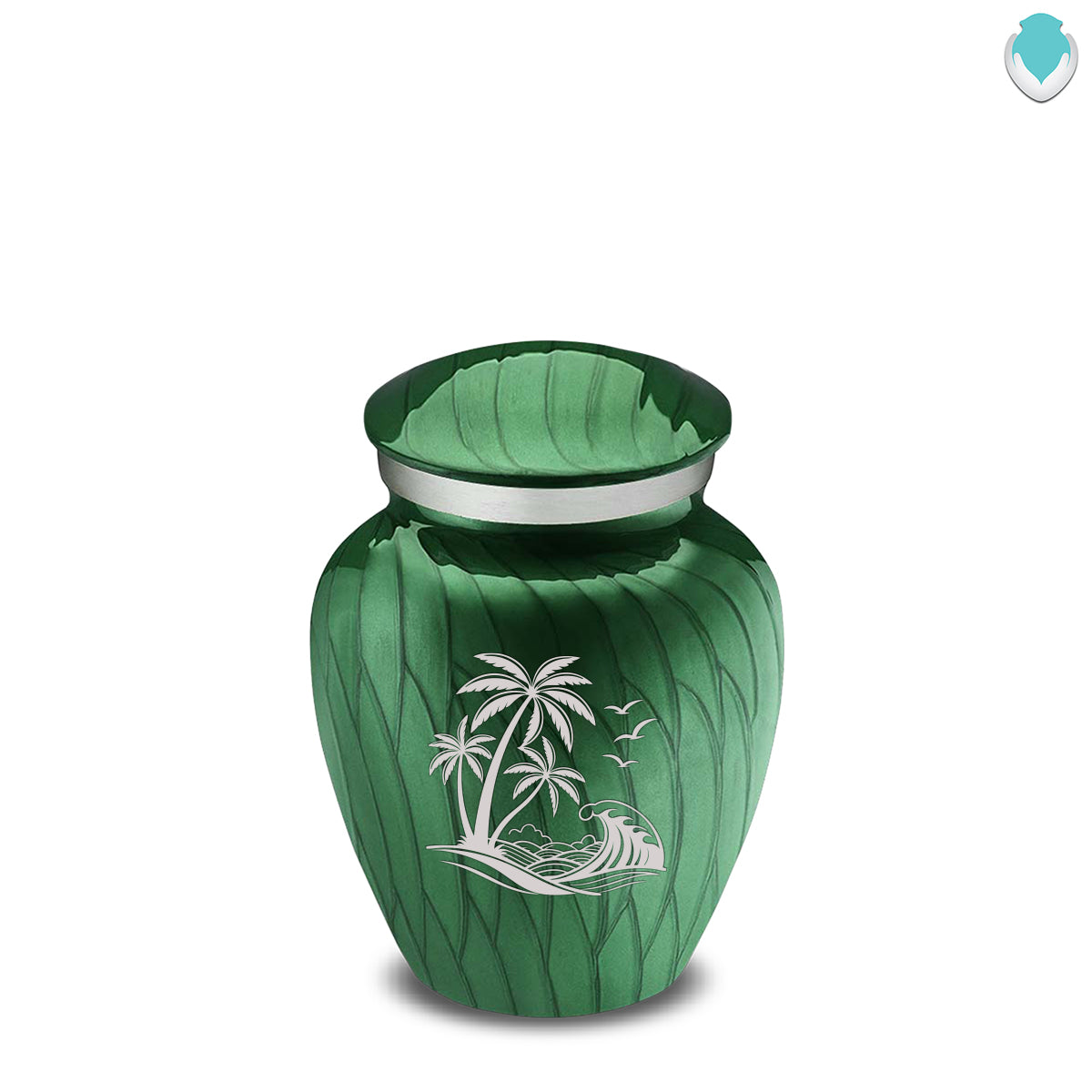 Keepsake Embrace Pearl Green Palm Beach Cremation Urn