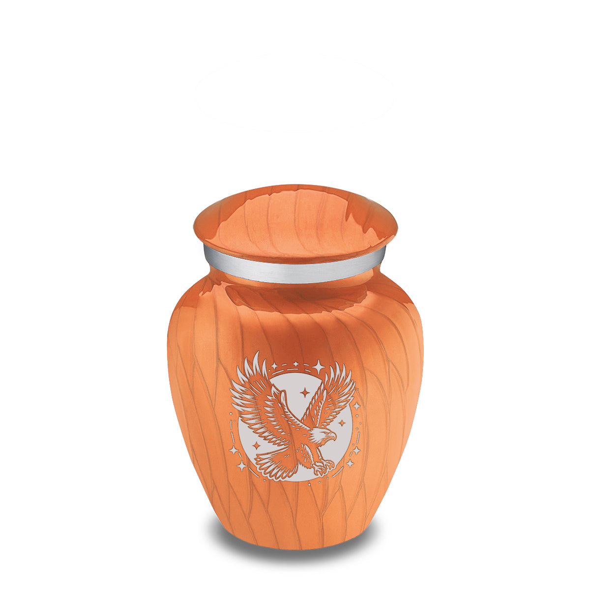 Keepsake Embrace Pearl Orange Flying Eagle Cremation Urn