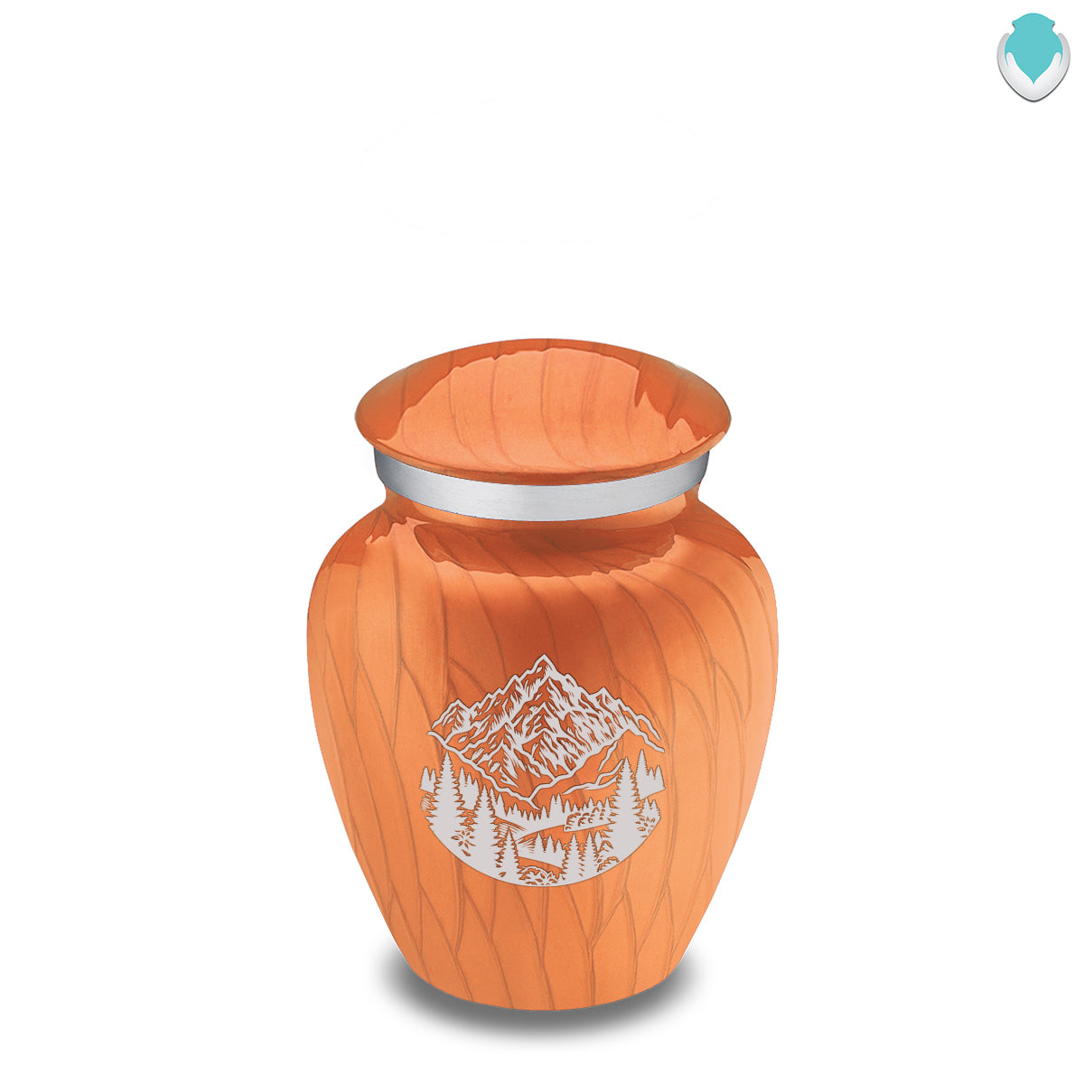 Keepsake Embrace Pearl Orange Rocky Mountains Cremation Urn