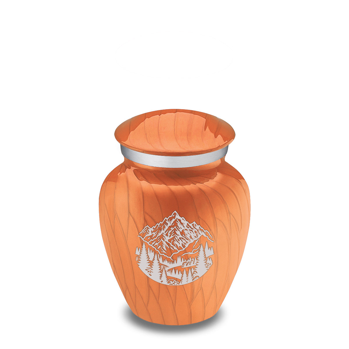 Keepsake Embrace Pearl Orange Rocky Mountains Cremation Urn