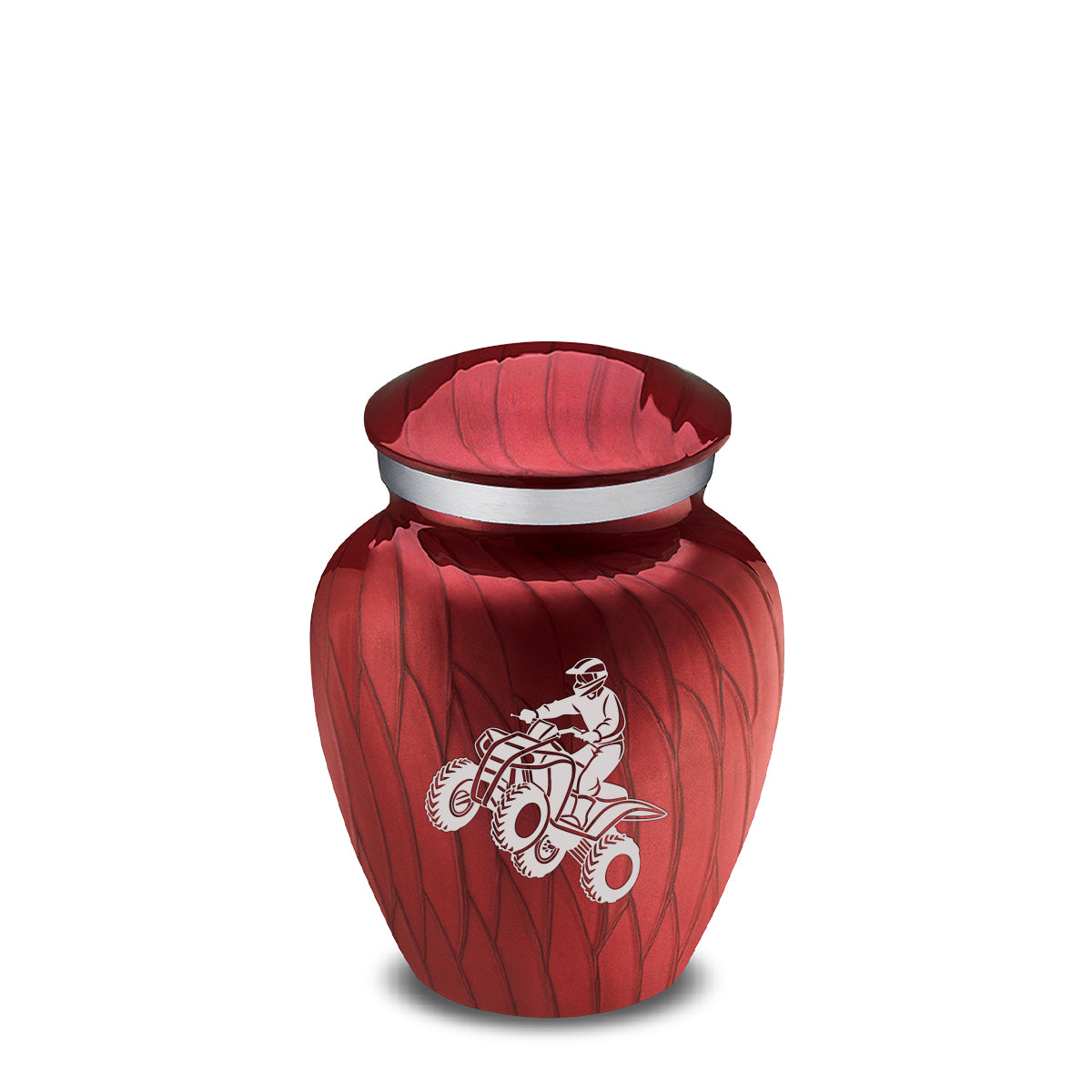 Keepsake Embrace Pearl Candy Red ATV Cremation Urn