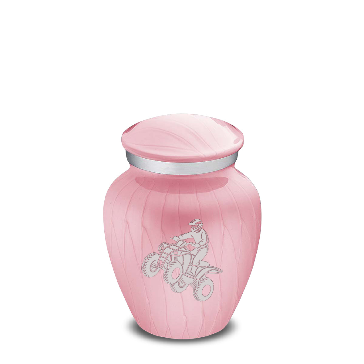 Keepsake Embrace Pearl Pink ATV Cremation Urn