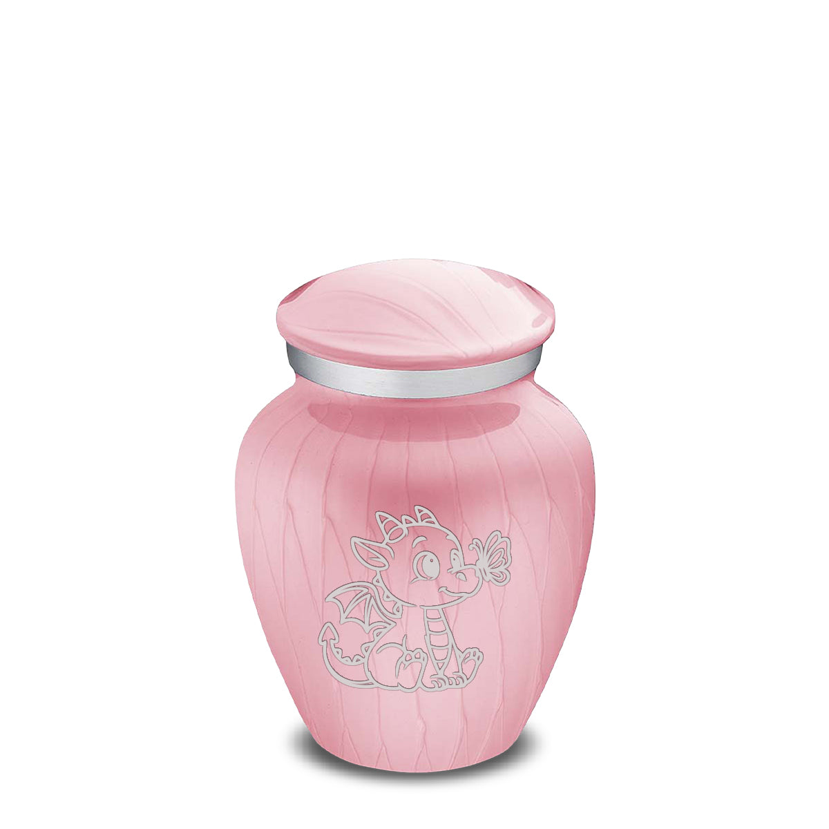 Keepsake Embrace Pearl Pink Baby Dragon Cremation Urn