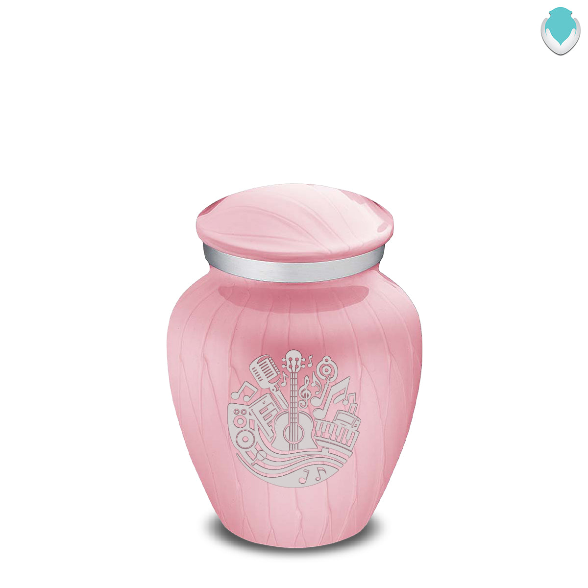 Keepsake Embrace Pearl Pink Music Cremation Urn