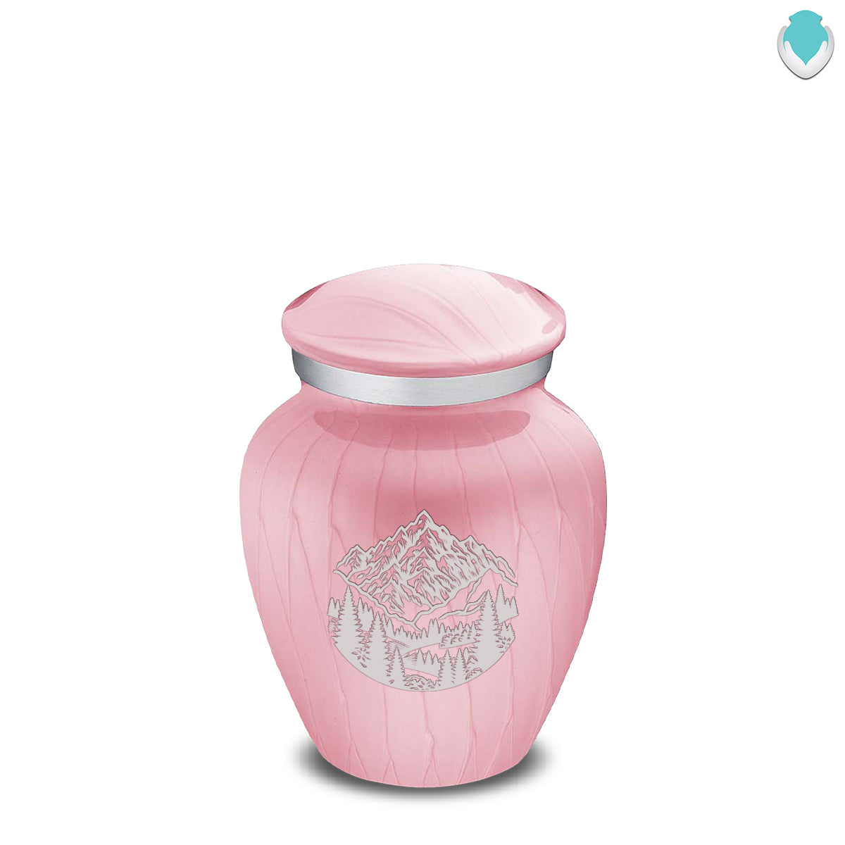 Keepsake Embrace Pearl Pink Rocky Mountains Cremation Urn